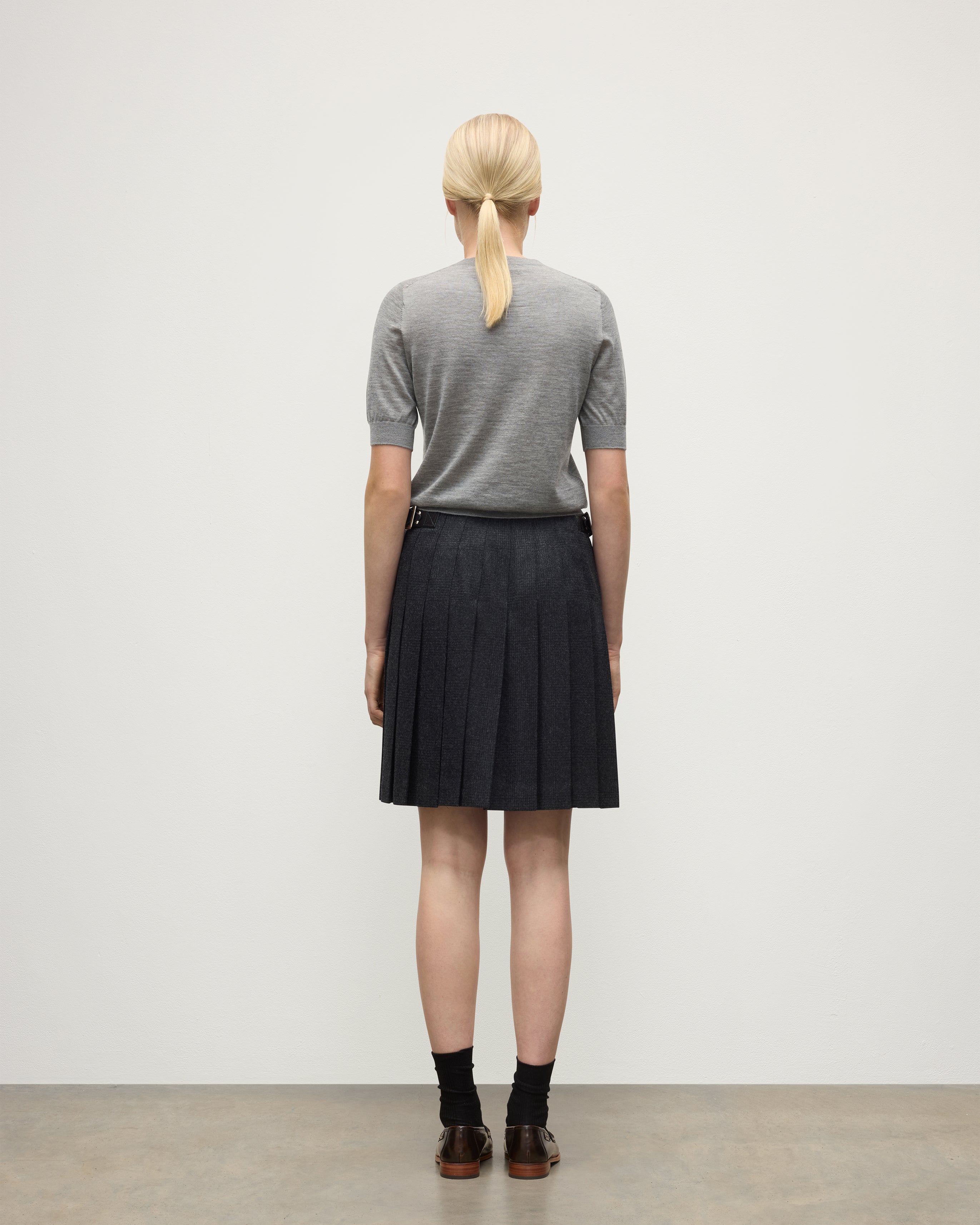 Honor Grey Superfine Cashmere T-Shirt