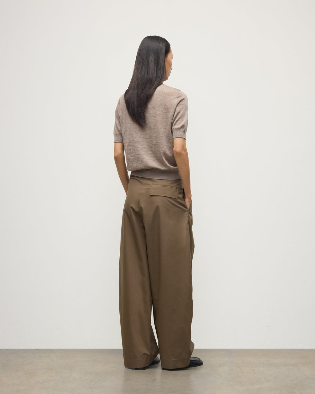 Honor Light Brown Superfine Cashmere T-Shirt