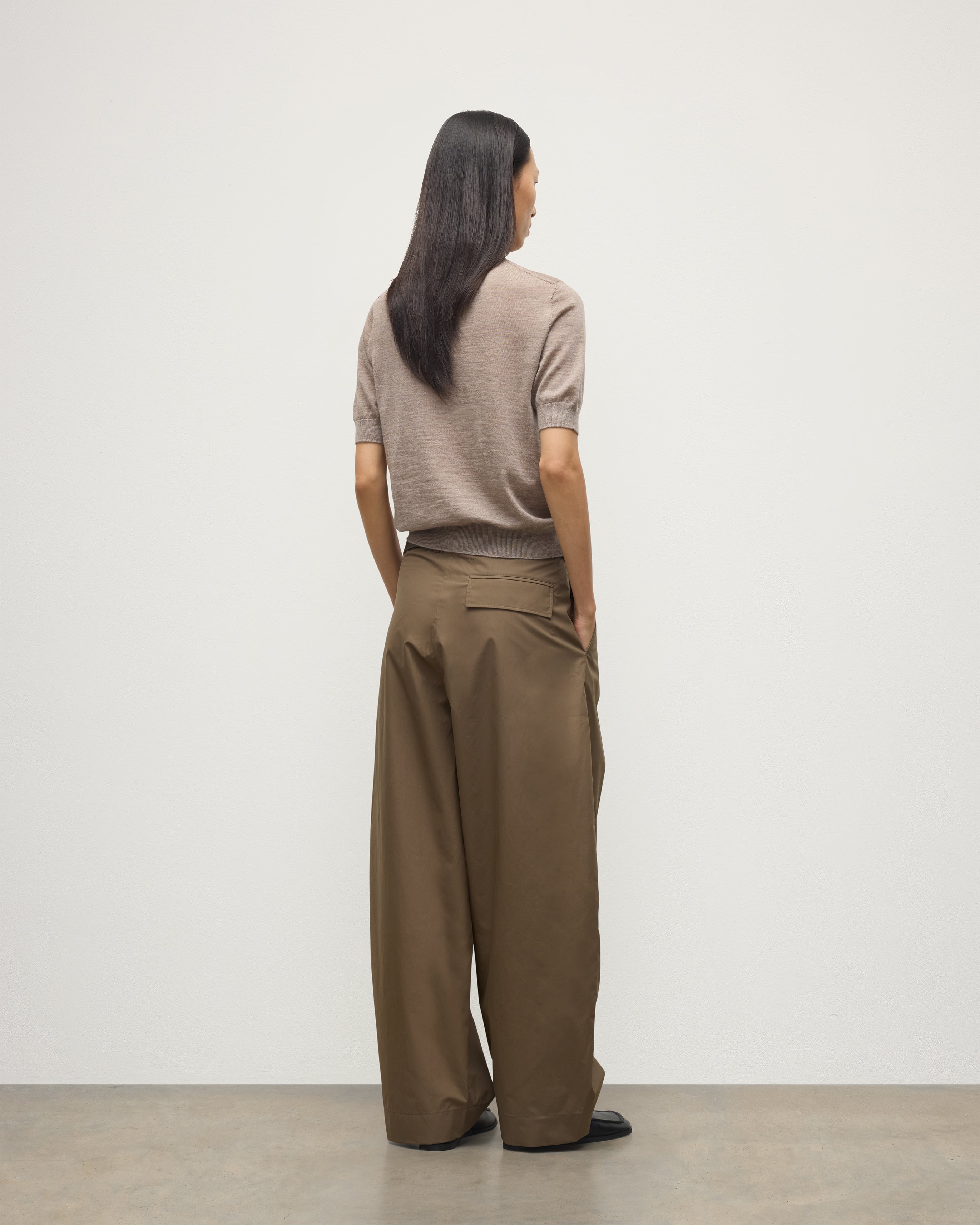 Honor Light Brown Superfine Cashmere T-Shirt