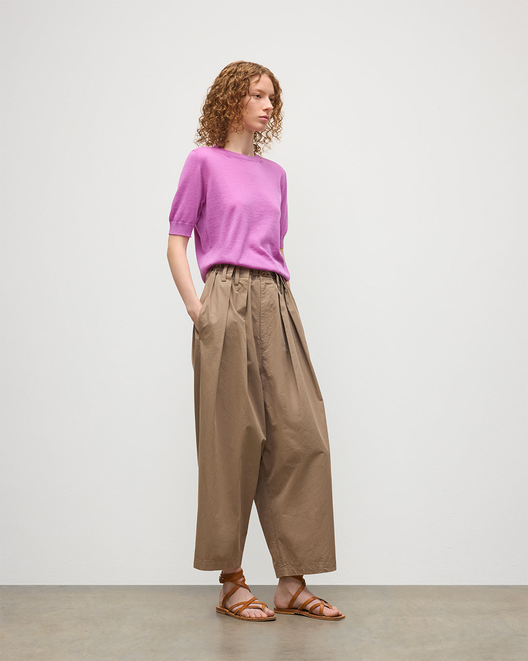 Honor Pink Superfine Cashmere T-Shirt