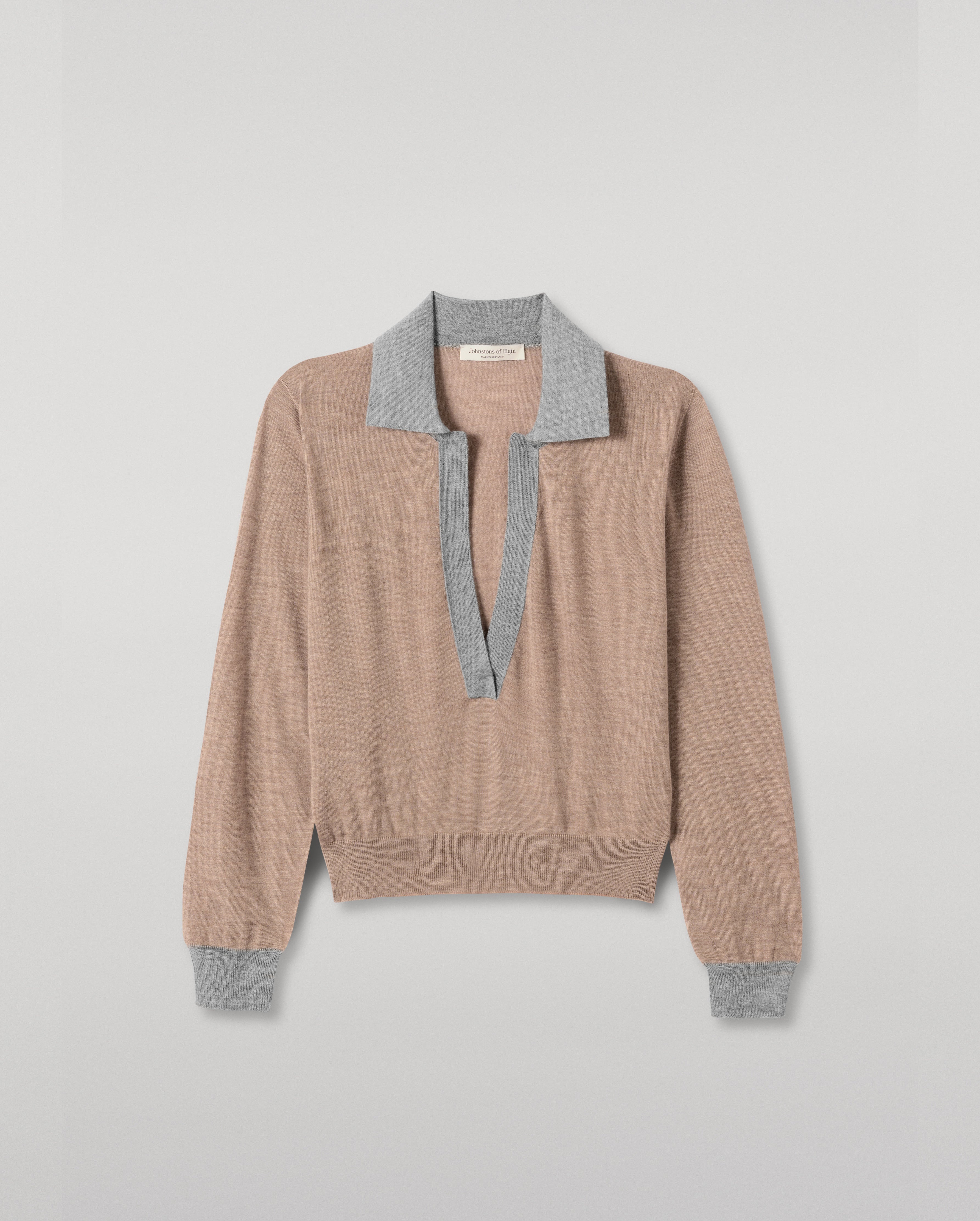 Dee Brown & Grey Superfine Cashmere Polo Shirt