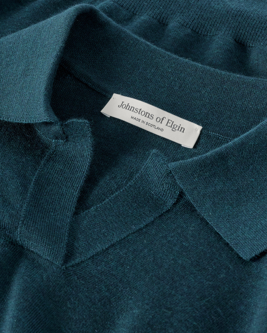 Coira Green & Black Superfine Cashmere Polo Shirt