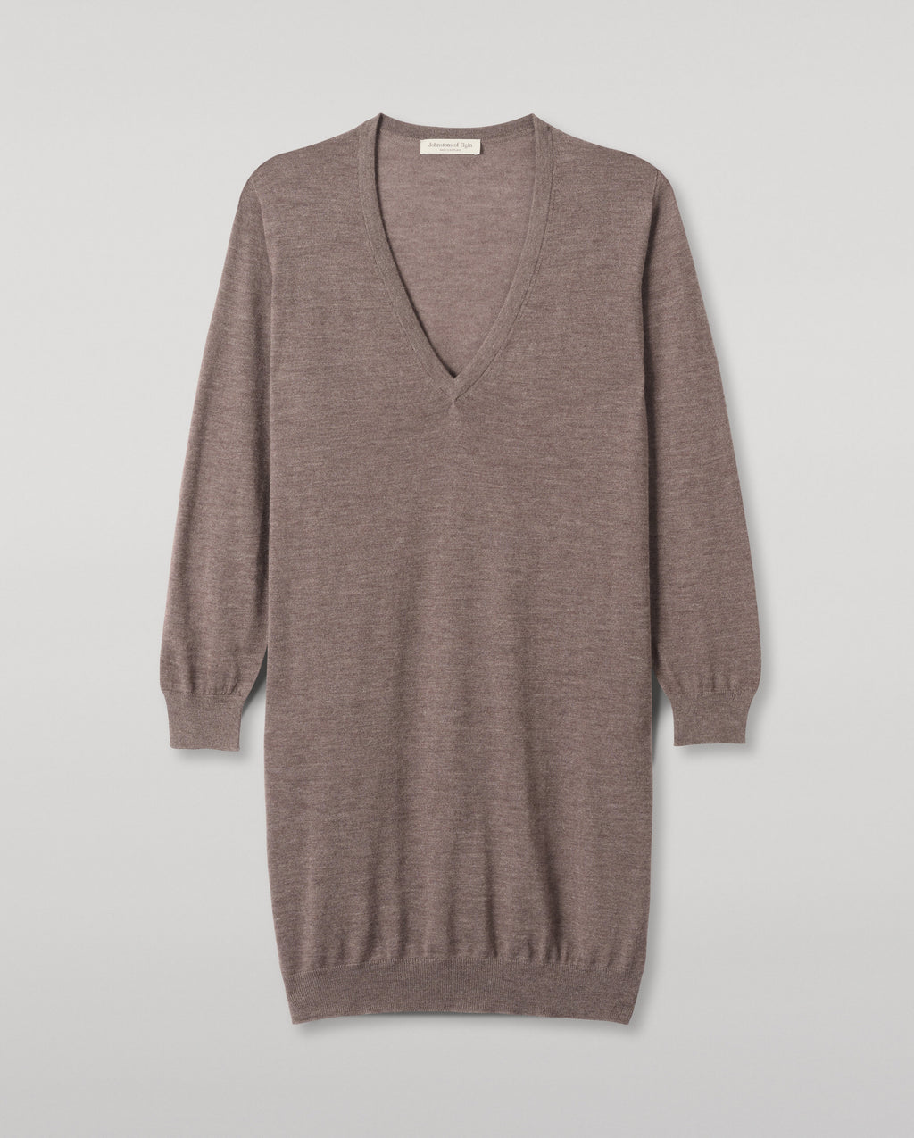 Elise Brown Long Superfine Cashmere Jumper