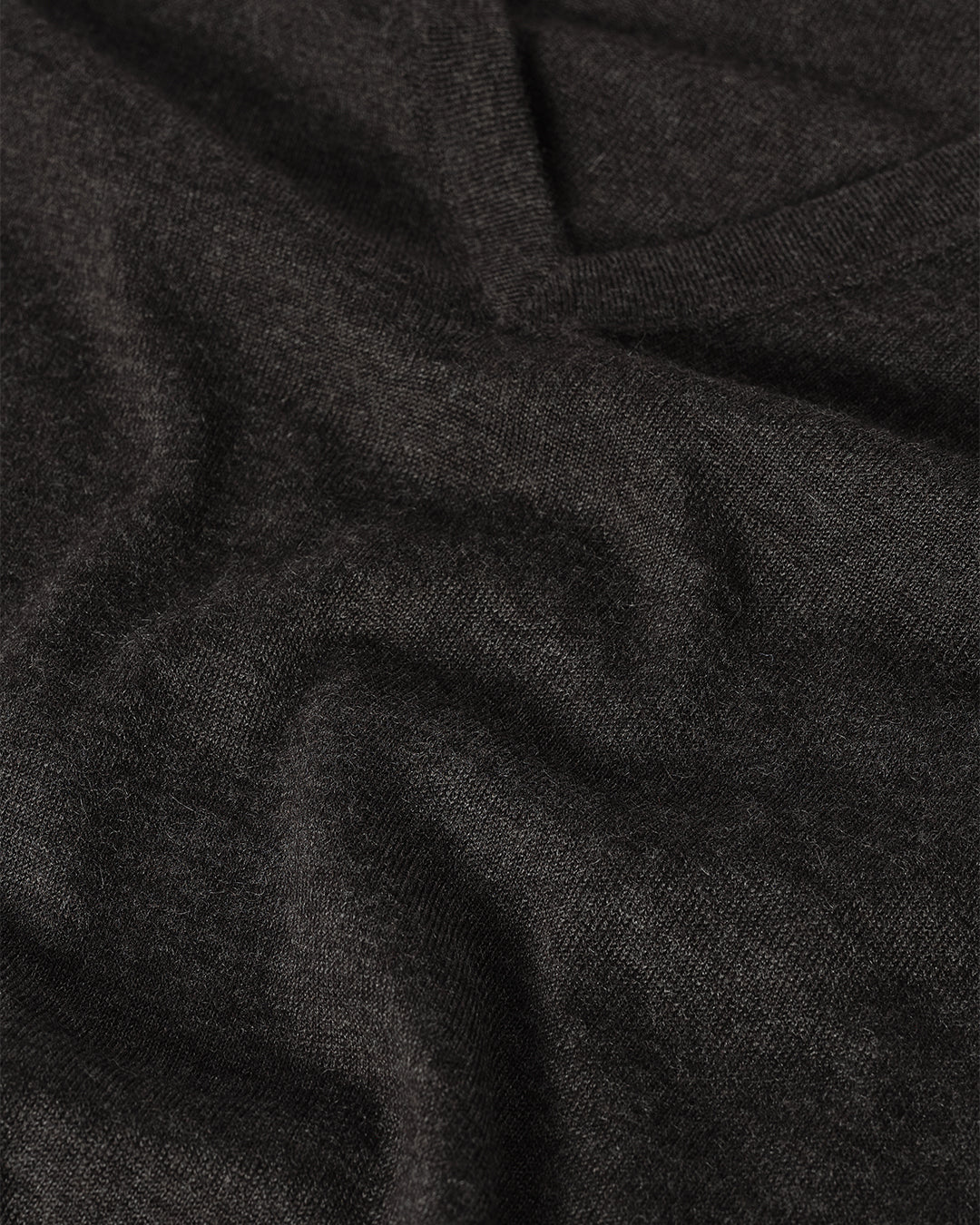 Elise Dark Grey Long Superfine Cashmere Jumper