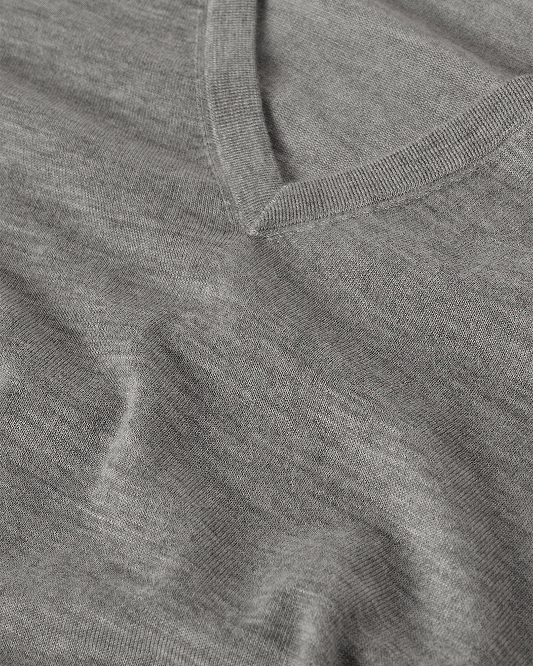Elise Grey Long Superfine Cashmere Jumper