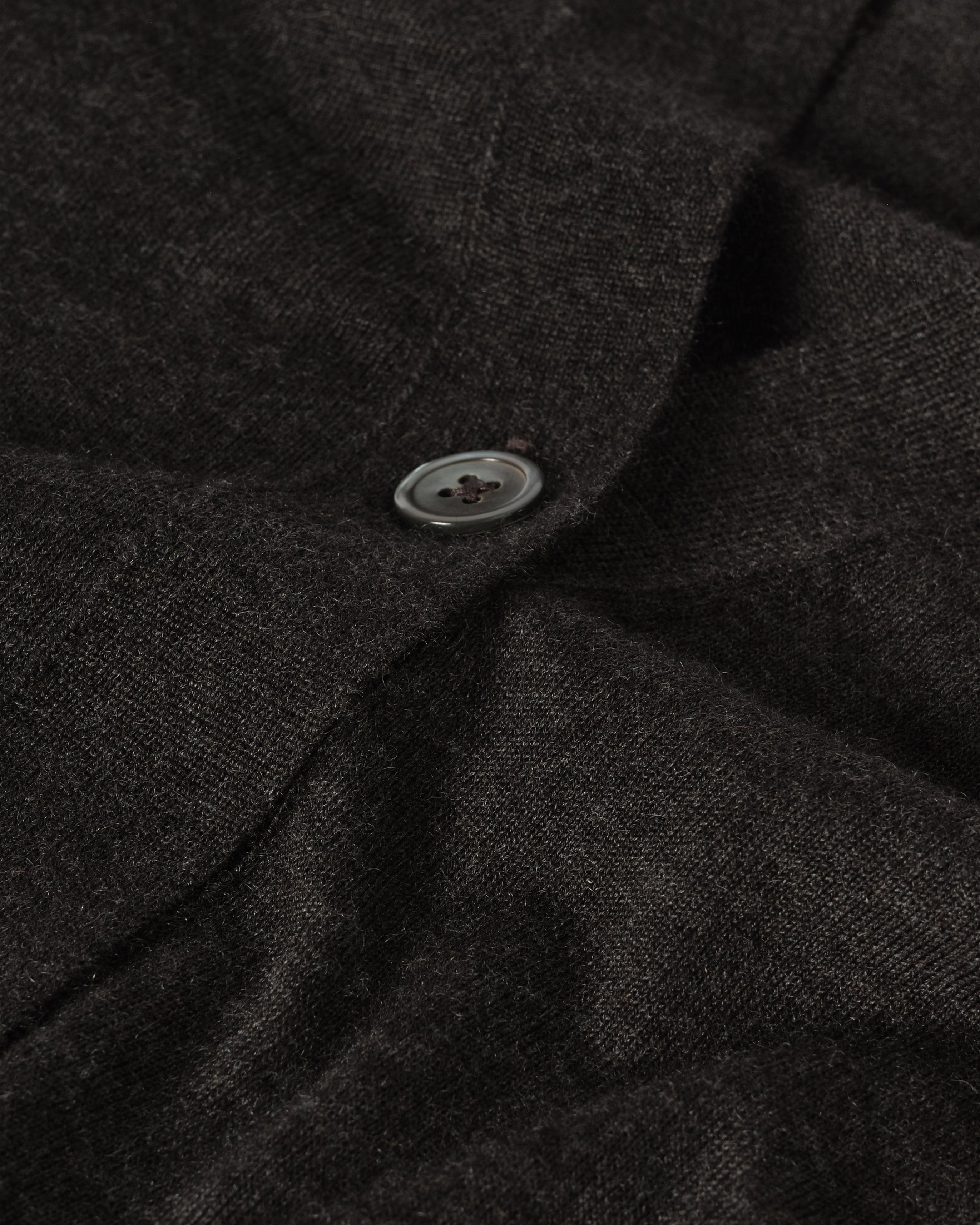 Elise Dark Grey Long Superfine Cashmere Cardigan