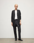 Elise Dark Grey Long Superfine Cashmere Cardigan