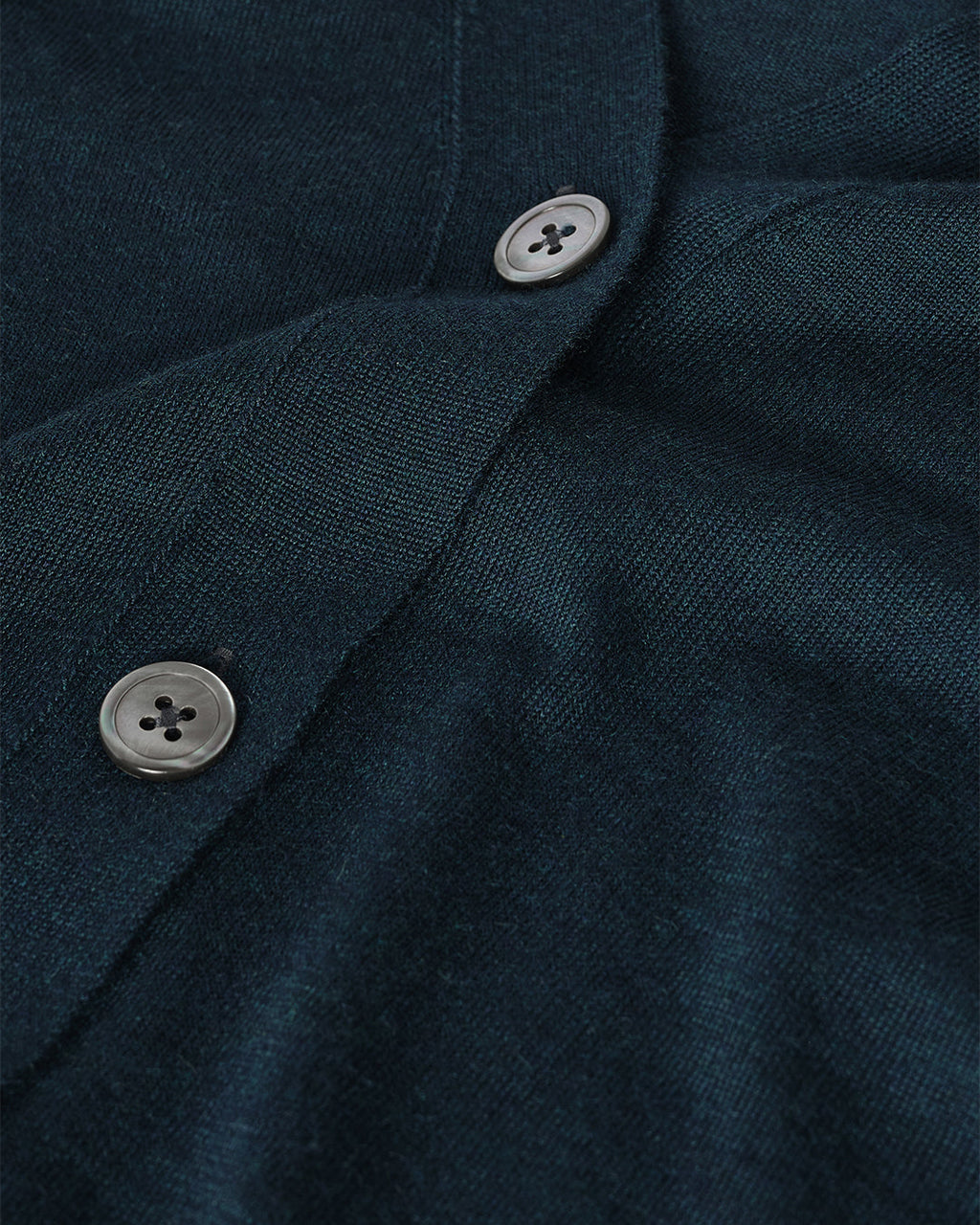 Elise Bottle Green Long Superfine Cashmere Cardigan