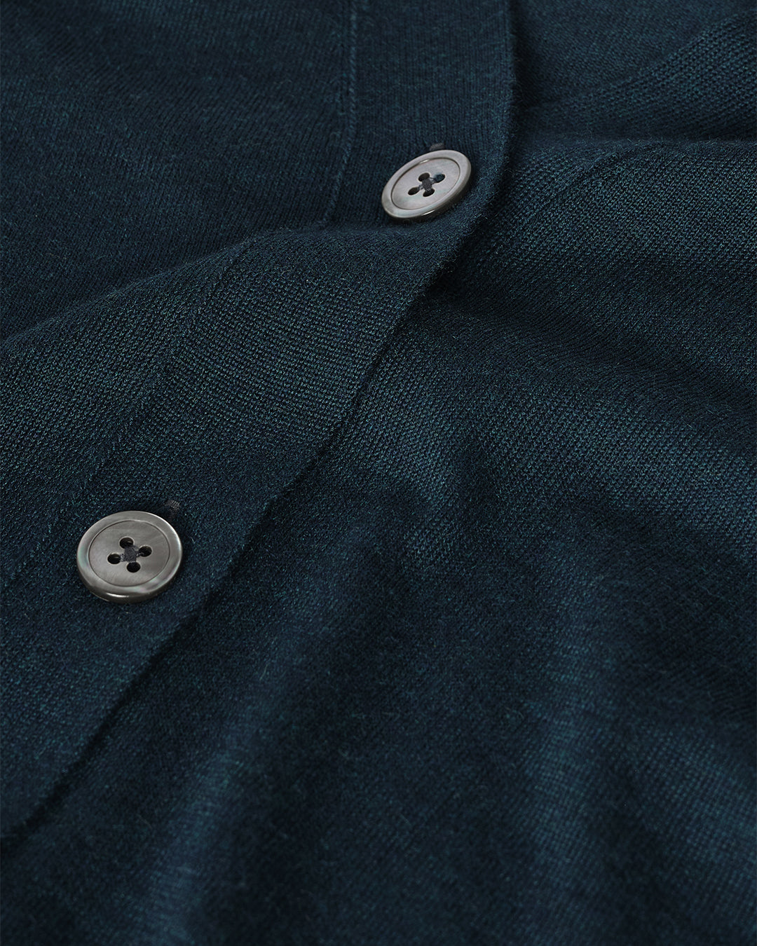 Elise Bottle Green Long Superfine Cashmere Cardigan