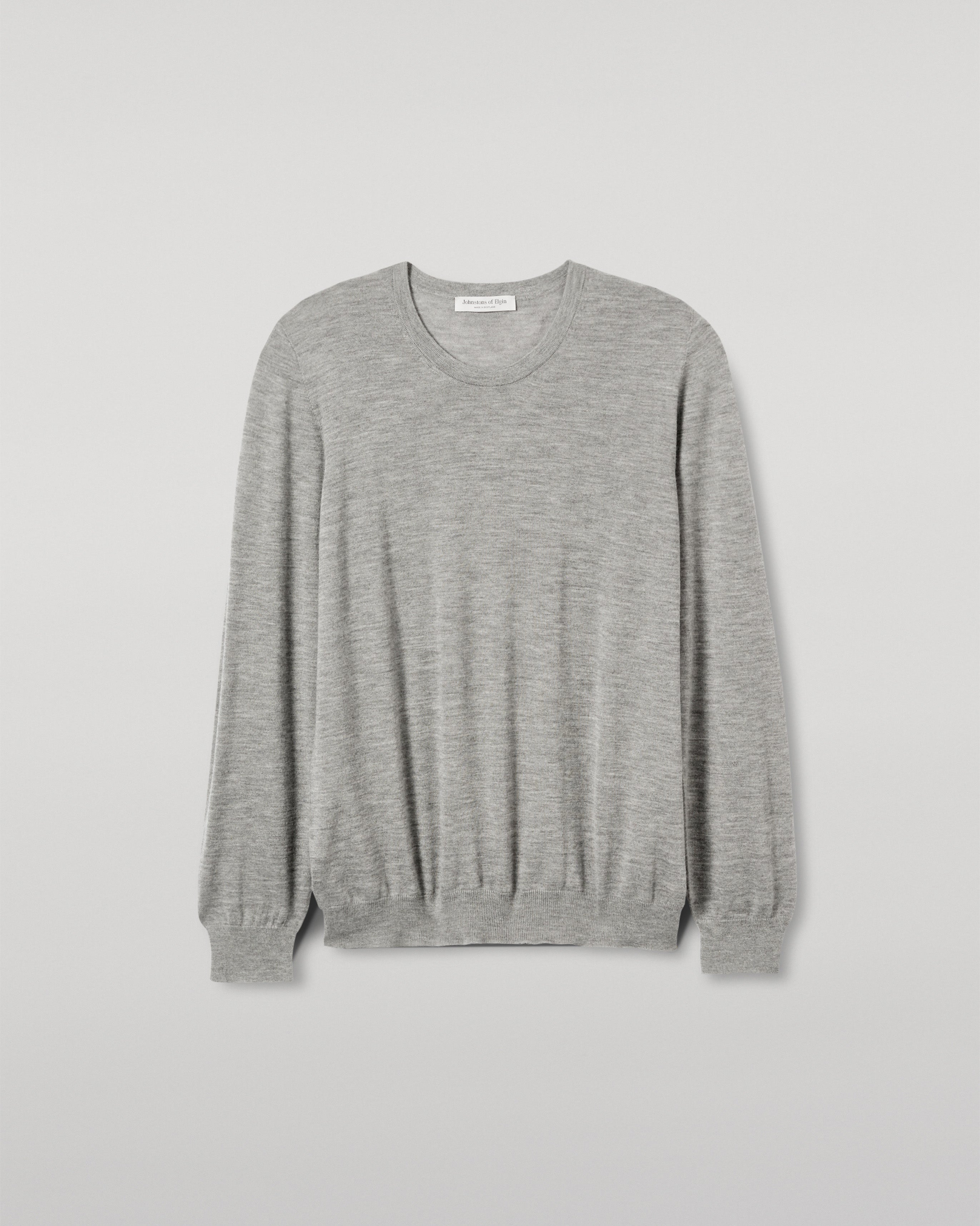Fin Grey Superfine Cashmere Jumper