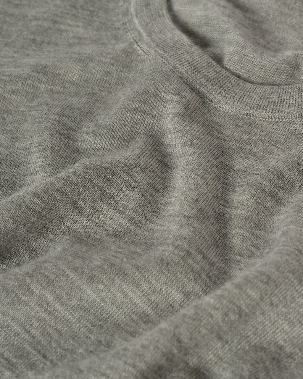 Fin Grey Superfine Cashmere Jumper