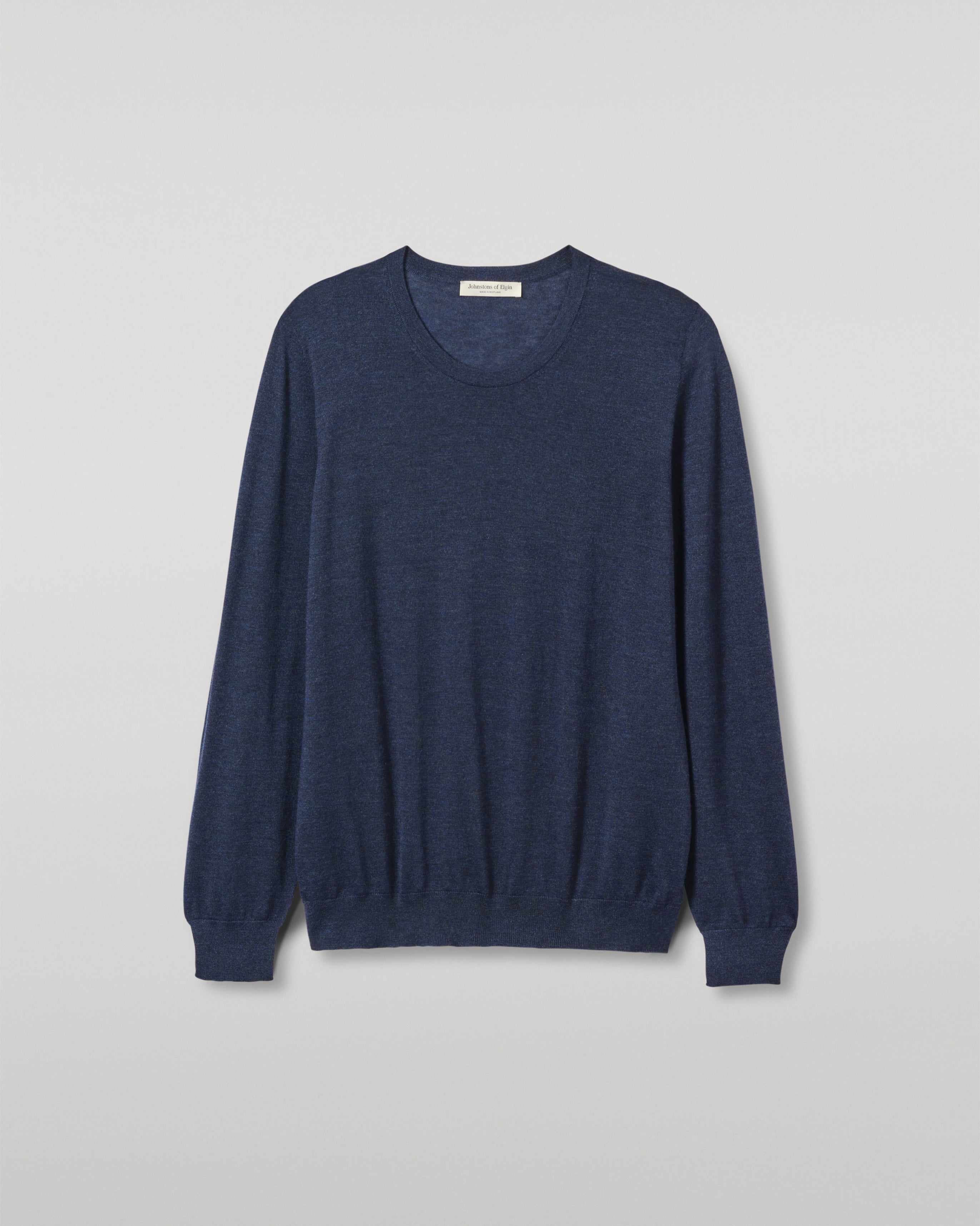 Fin Navy Superfine Cashmere Jumper