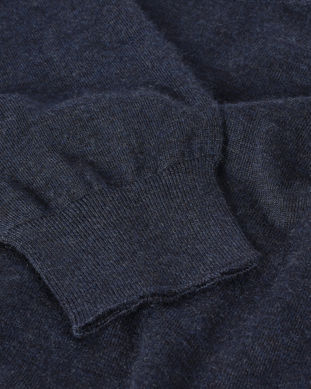 Fin Navy Superfine Cashmere Jumper