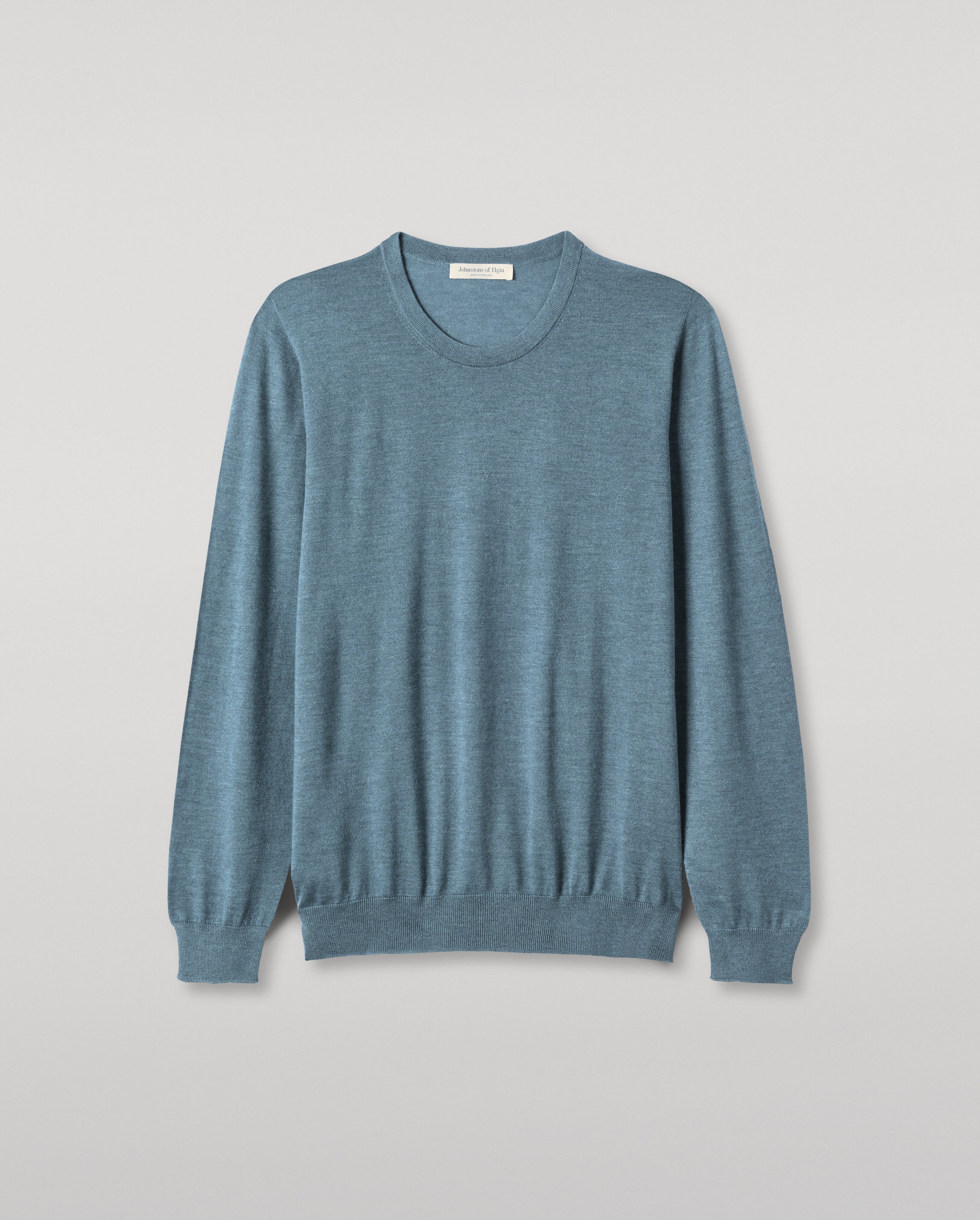Fin Blue Superfine Cashmere Jumper
