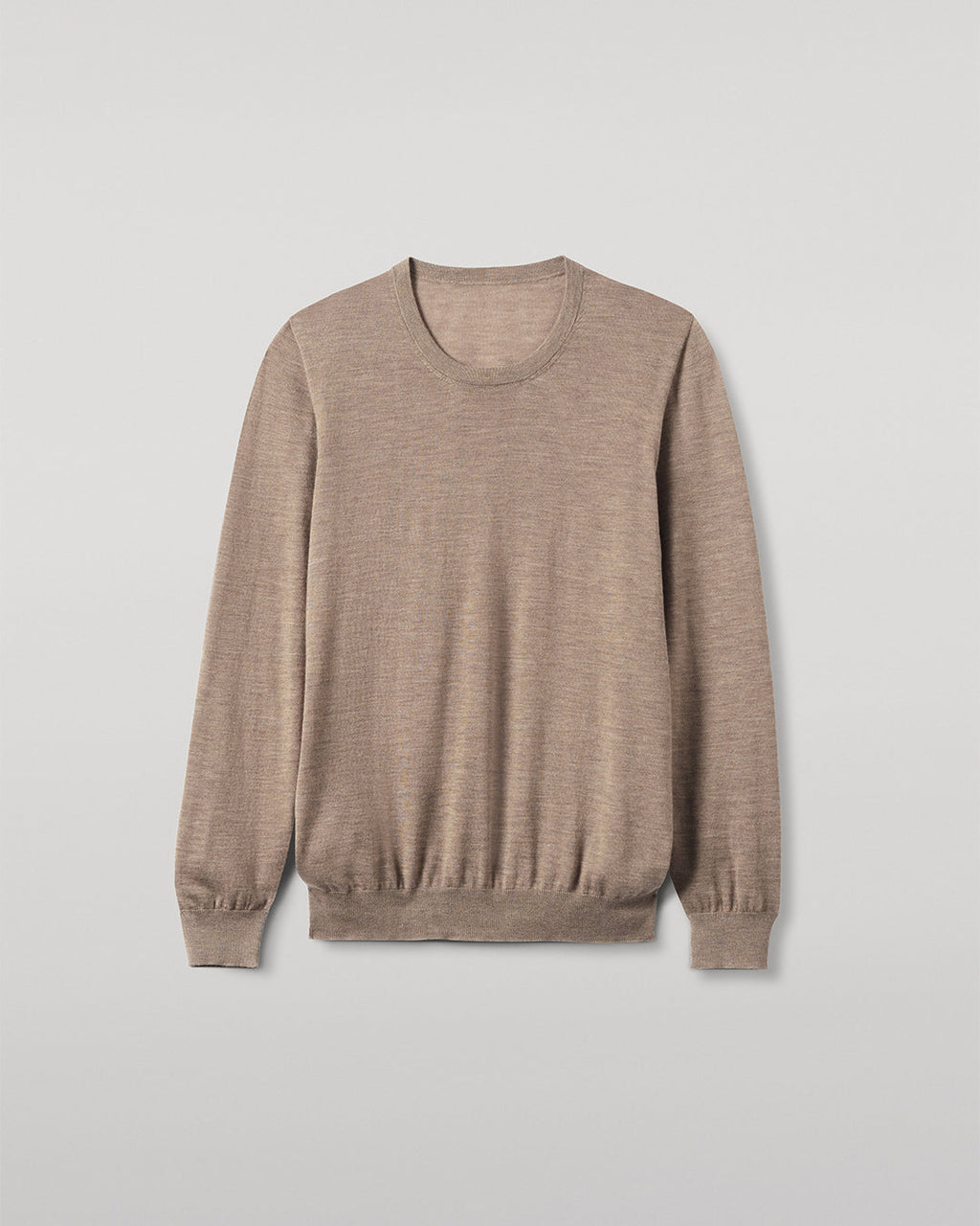 Fin Light Brown Superfine Cashmere Jumper