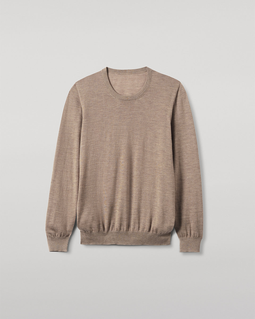 Fin Light Brown Superfine Cashmere Jumper