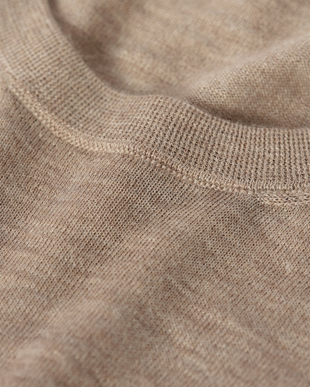 Fin Light Brown Superfine Cashmere Jumper