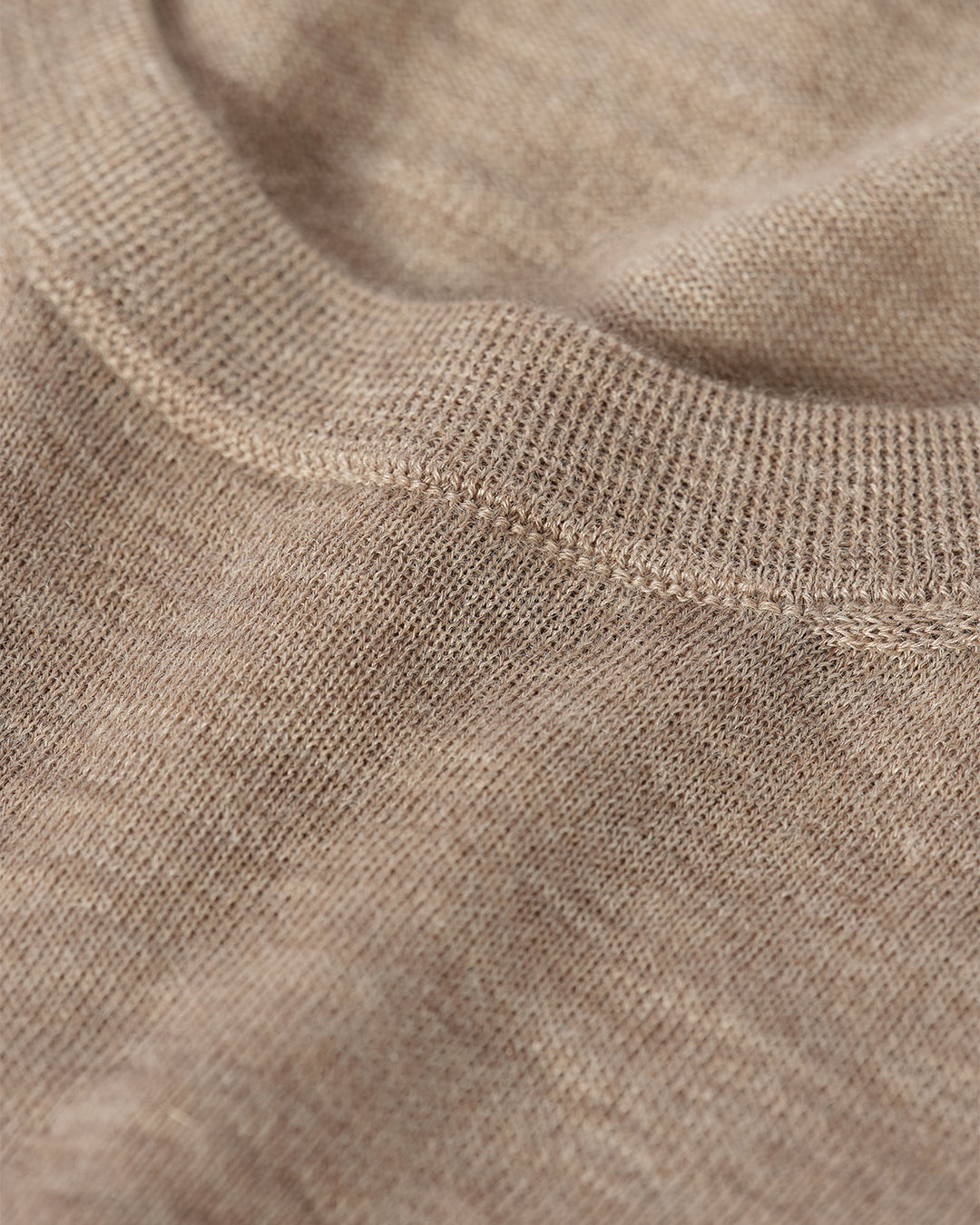 Fin Light Brown Superfine Cashmere Jumper