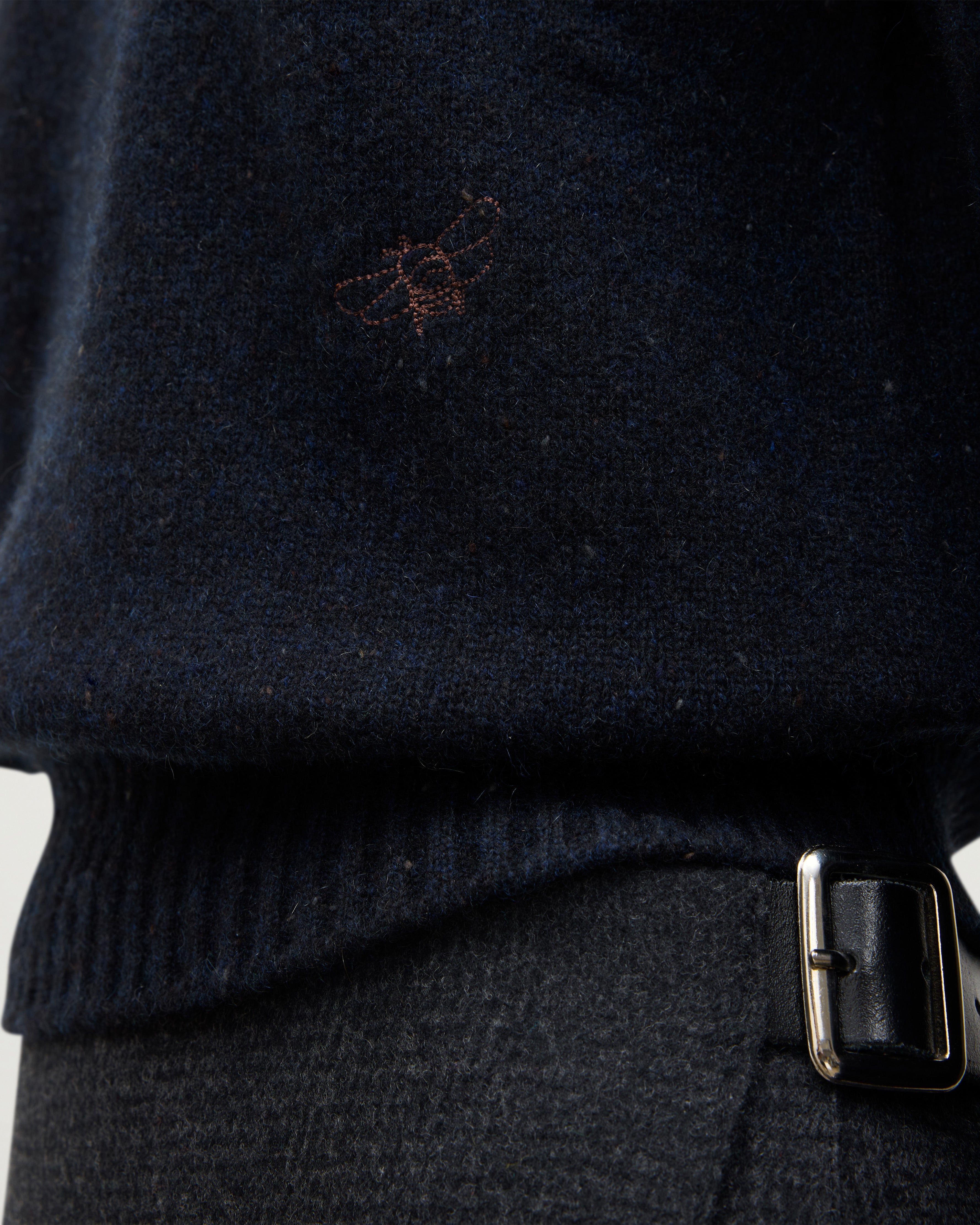 Cairn Blue Donegal Cashmere Jumper