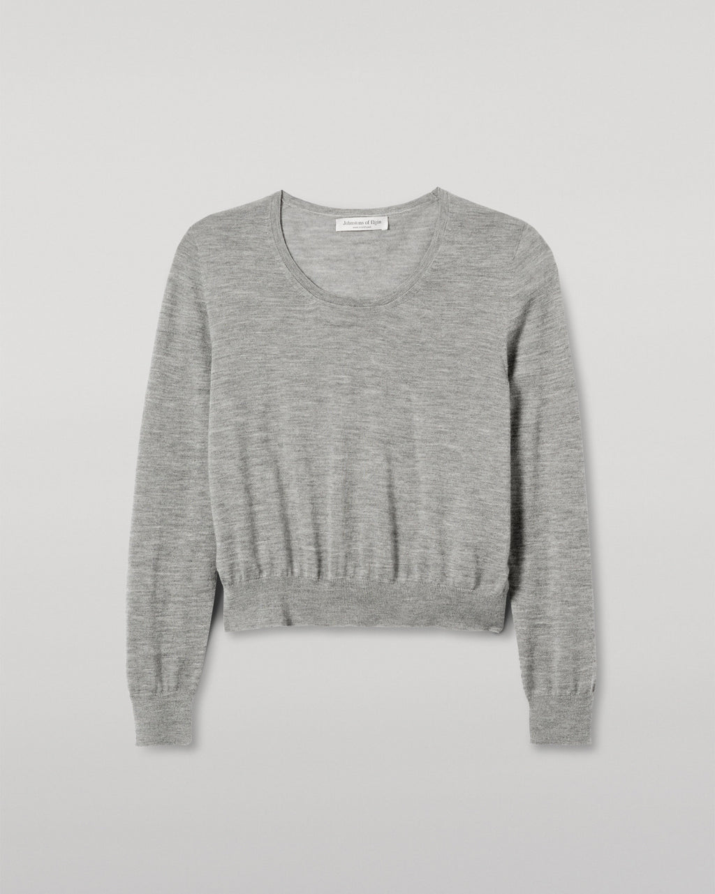 Ella Scoop Neck Superfine Cashmere Grey Jumper