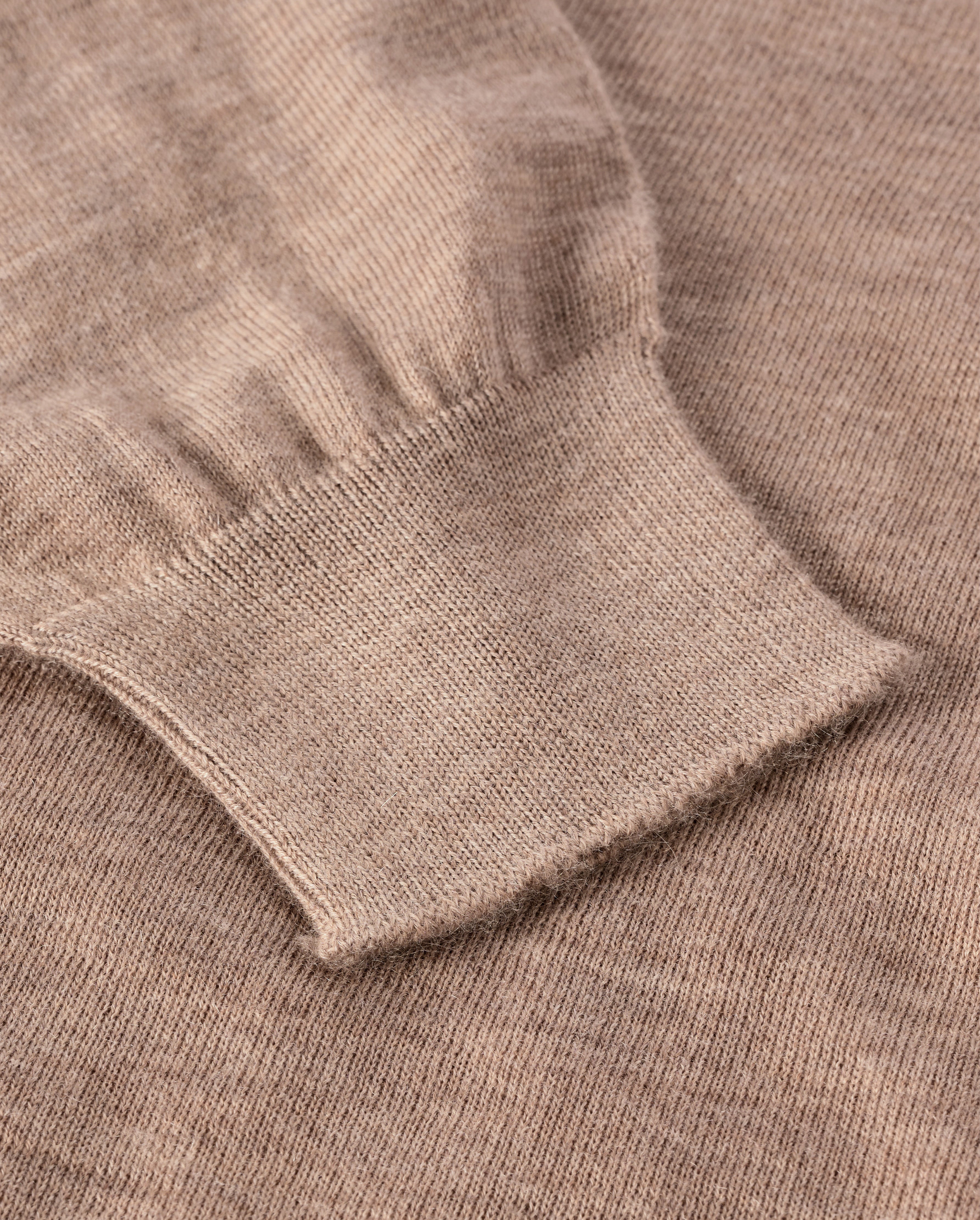Ella Light Brown Superfine Cashmere Scoop Neck Jumper