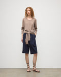 Ella Light Brown Superfine Cashmere Scoop Neck Jumper