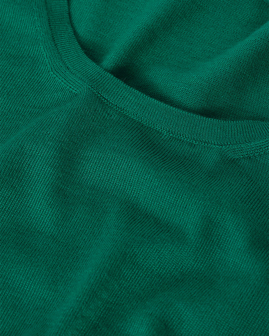 Ella Bright Green Superfine Cashmere Scoop Neck Jumper