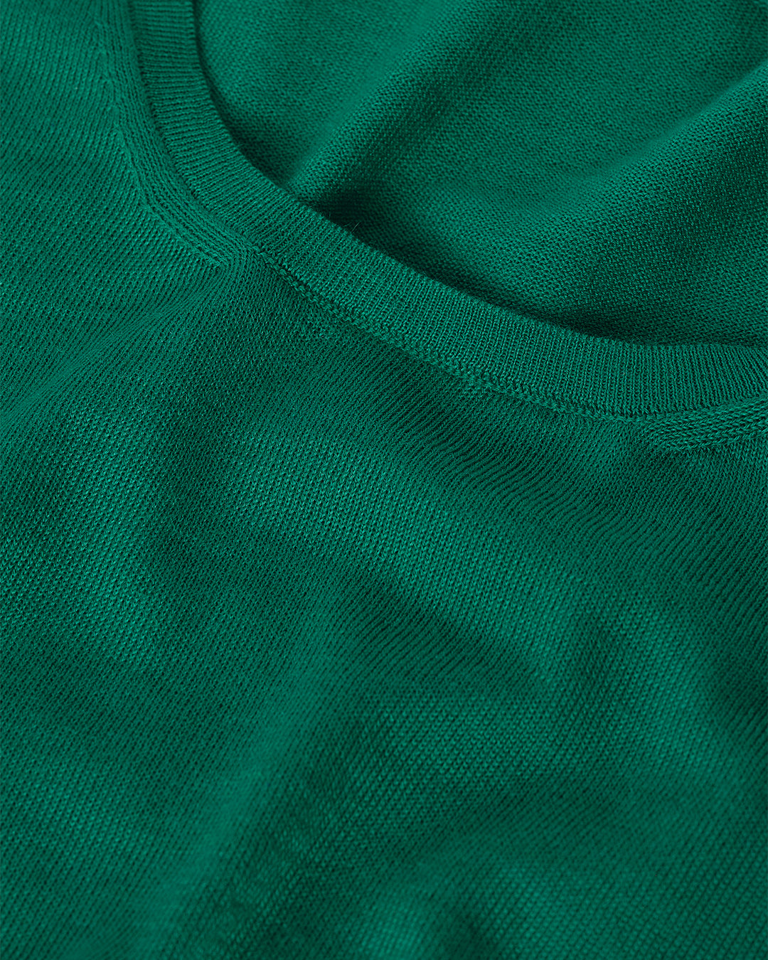 Ella Bright Green Superfine Cashmere Scoop Neck Jumper