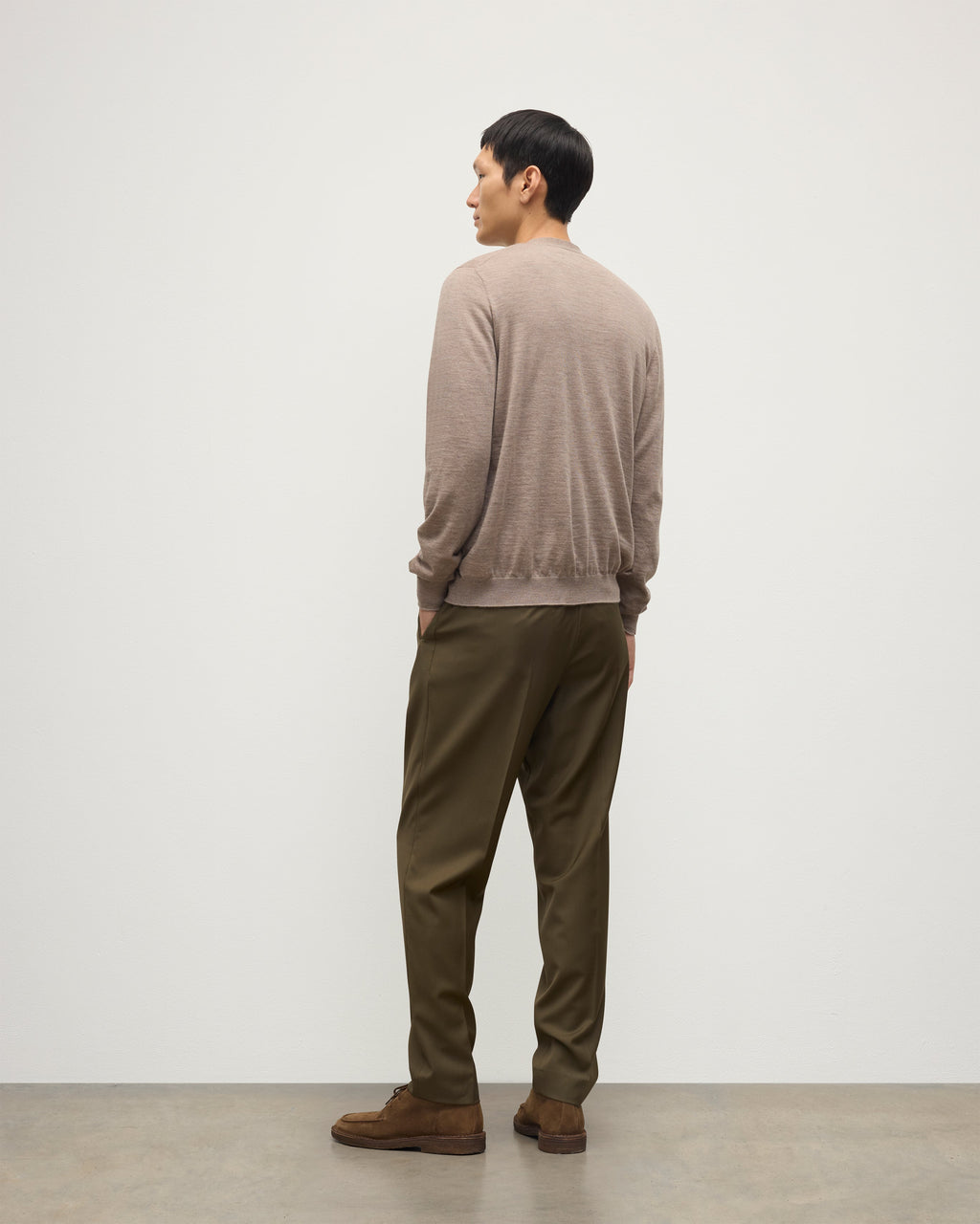 Forsyth Light Brown Superfine Cashmere Cardigan