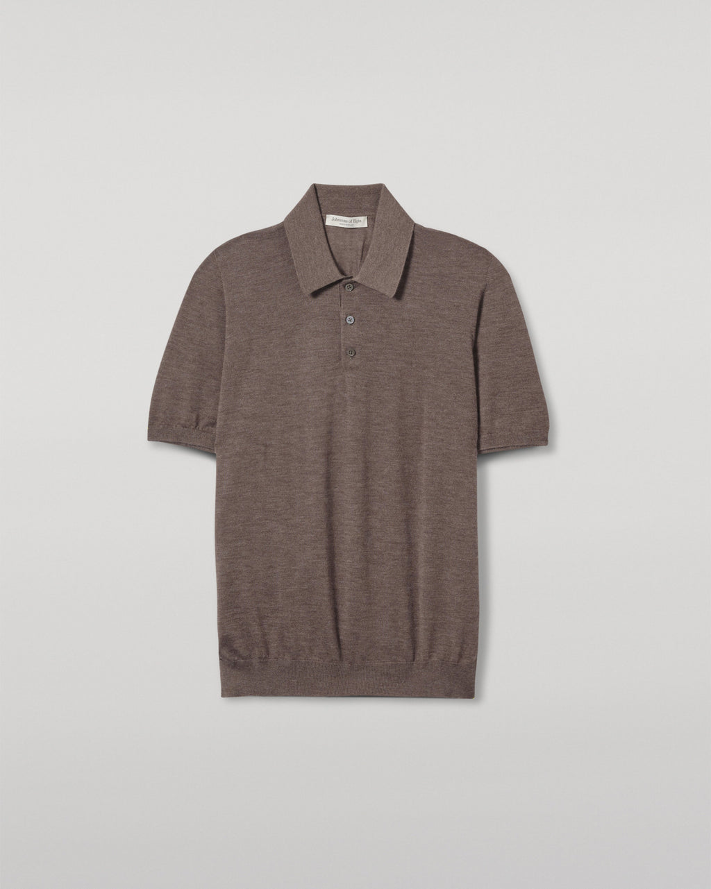 Fin Brown Superfine Cashmere Polo Shirt