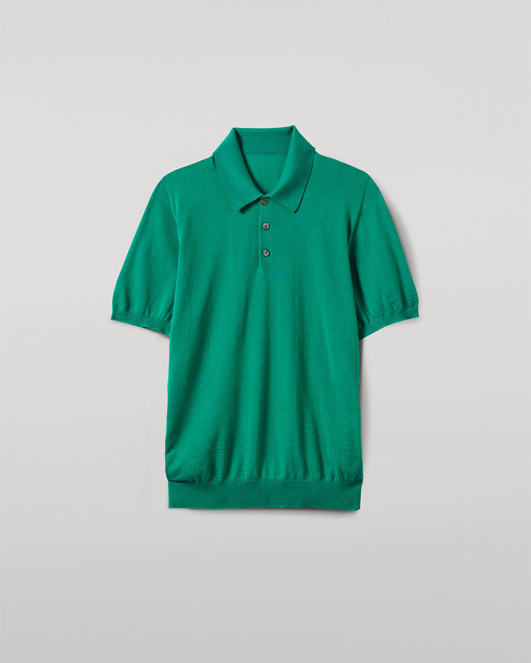 Fin Bright Green Superfine Cashmere Polo Shirt