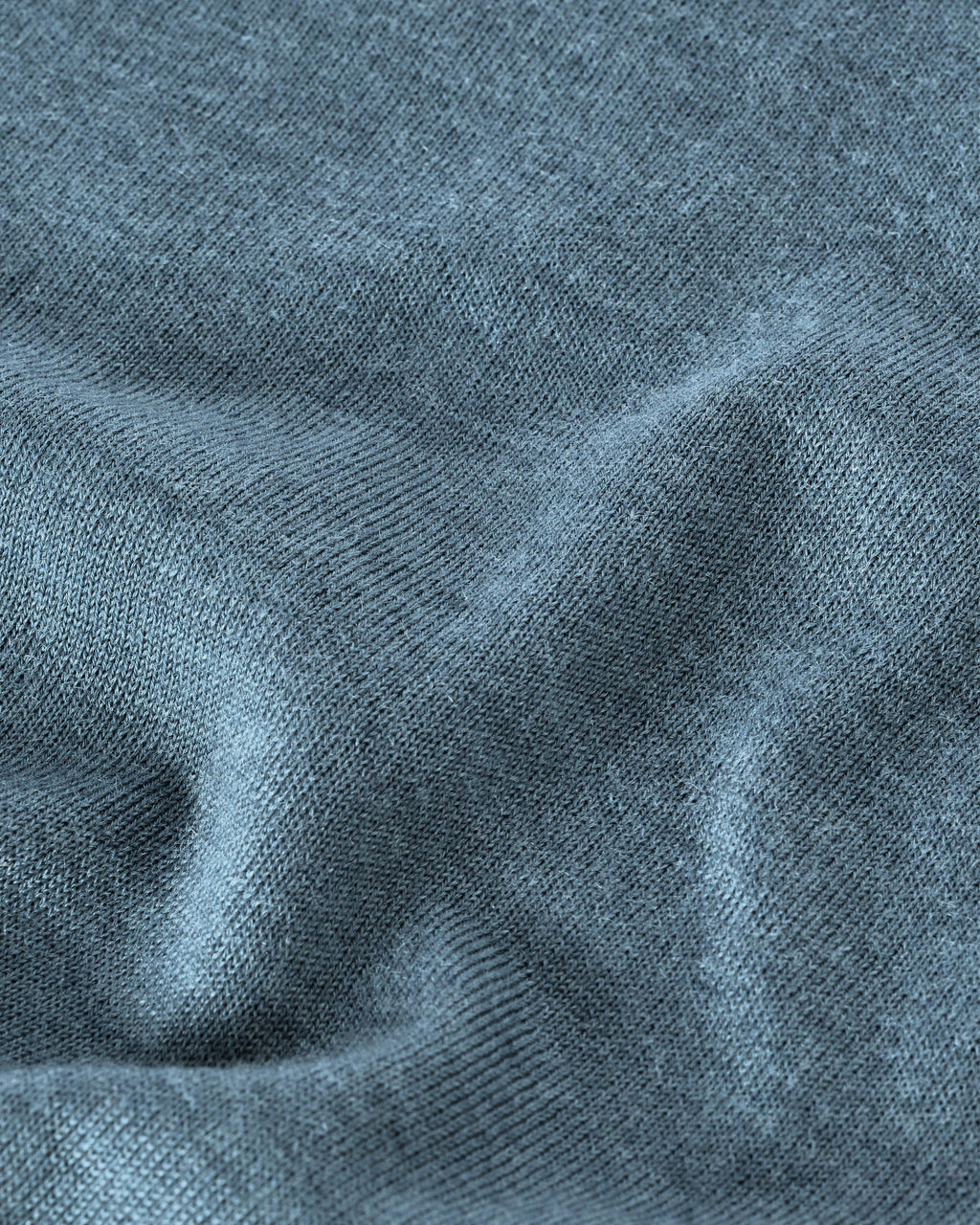 Fin Blue V Neck Superfine Cashmere Jumper