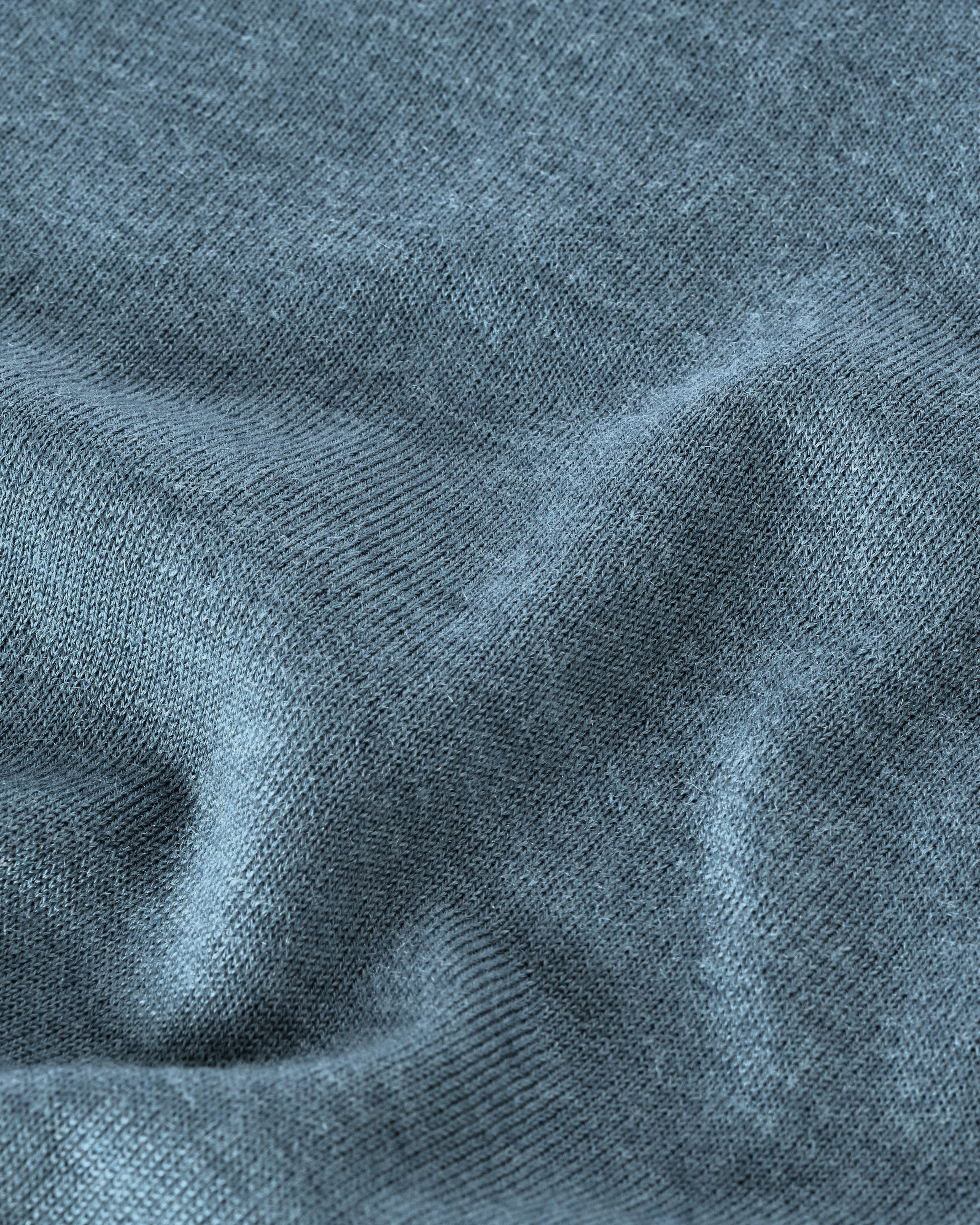Fin Blue V Neck Superfine Cashmere Jumper