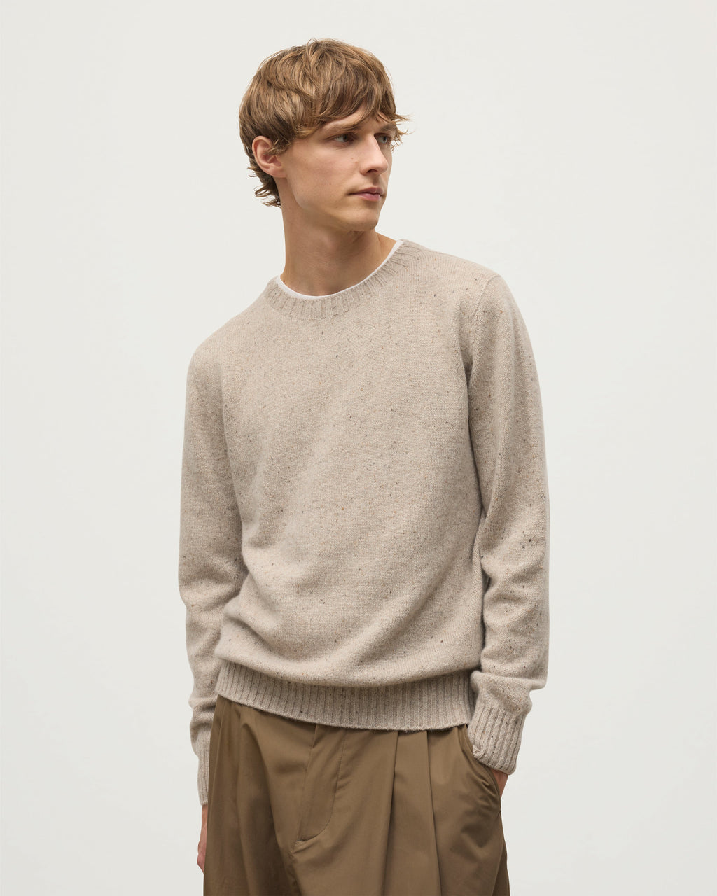Tiree Natural Donegal Cashmere Jumper