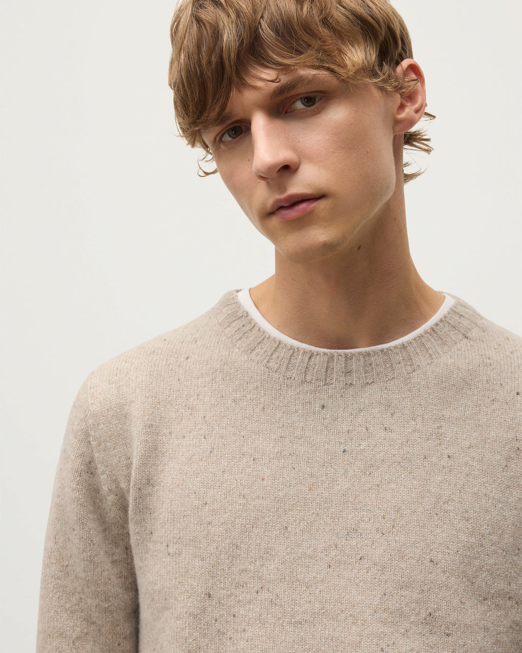 Tiree Natural Donegal Cashmere Jumper