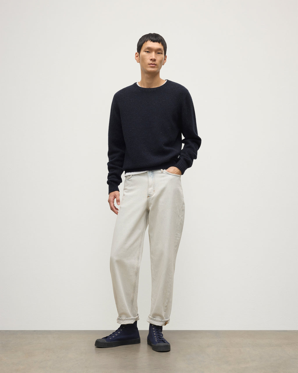 Tiree Blue Donegal Cashmere Jumper