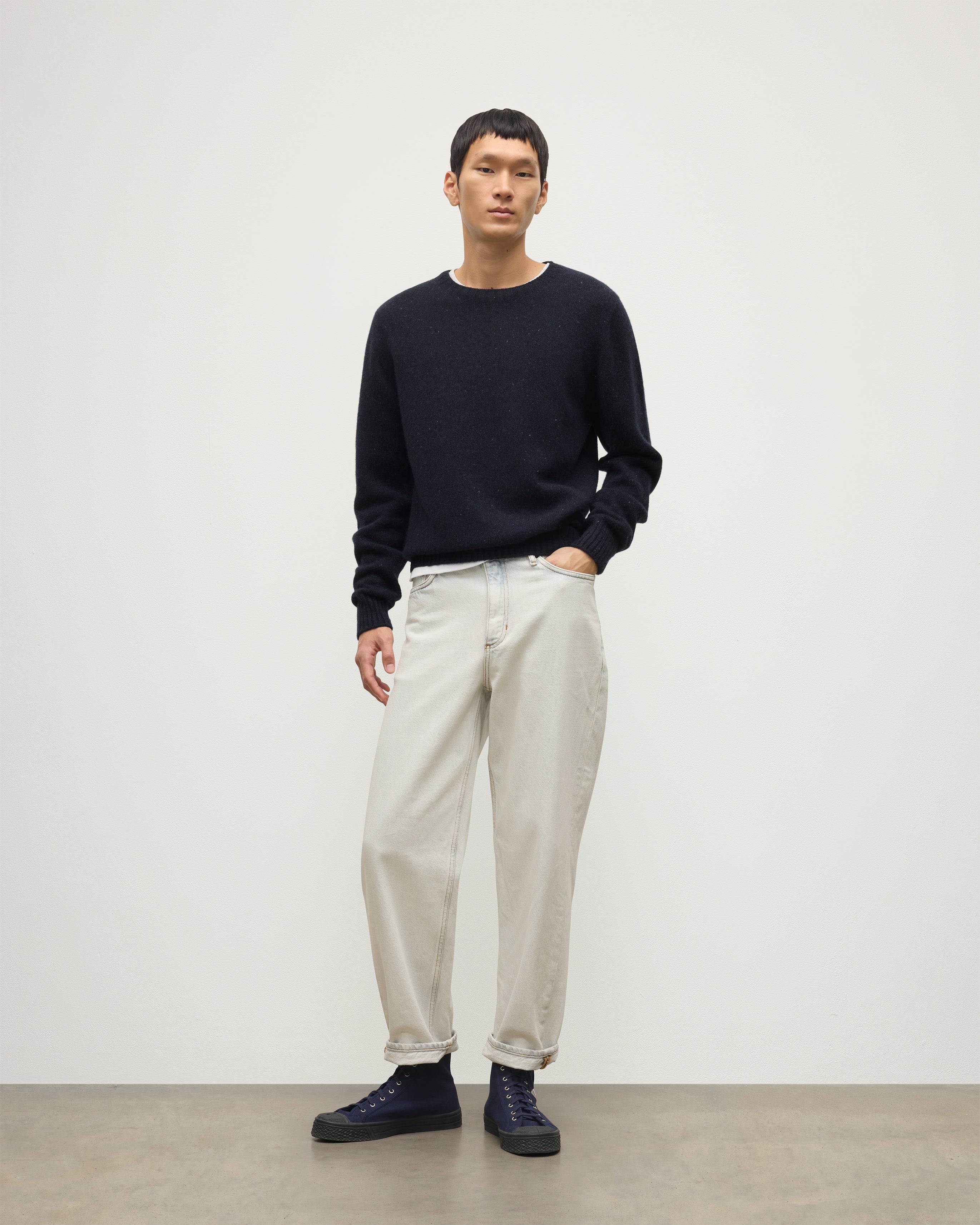 Tiree Blue Donegal Cashmere Jumper