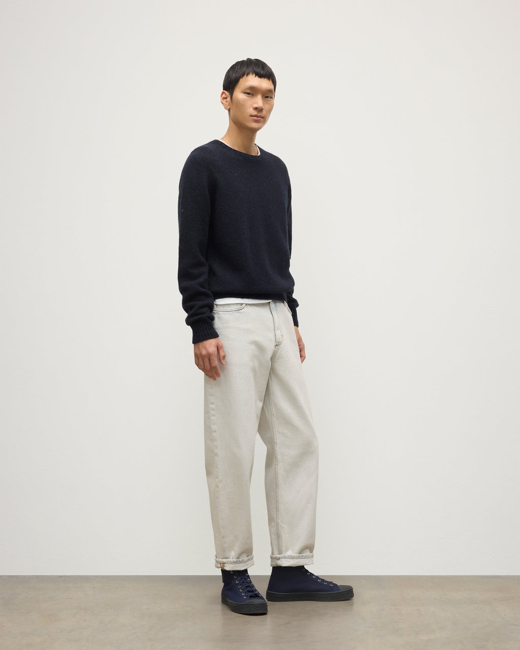 Tiree Blue Donegal Cashmere Jumper