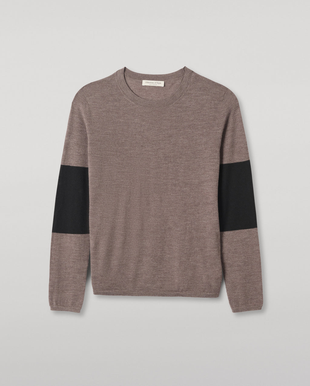 Euna Brown & Black Superfine Cashmere T-Shirt