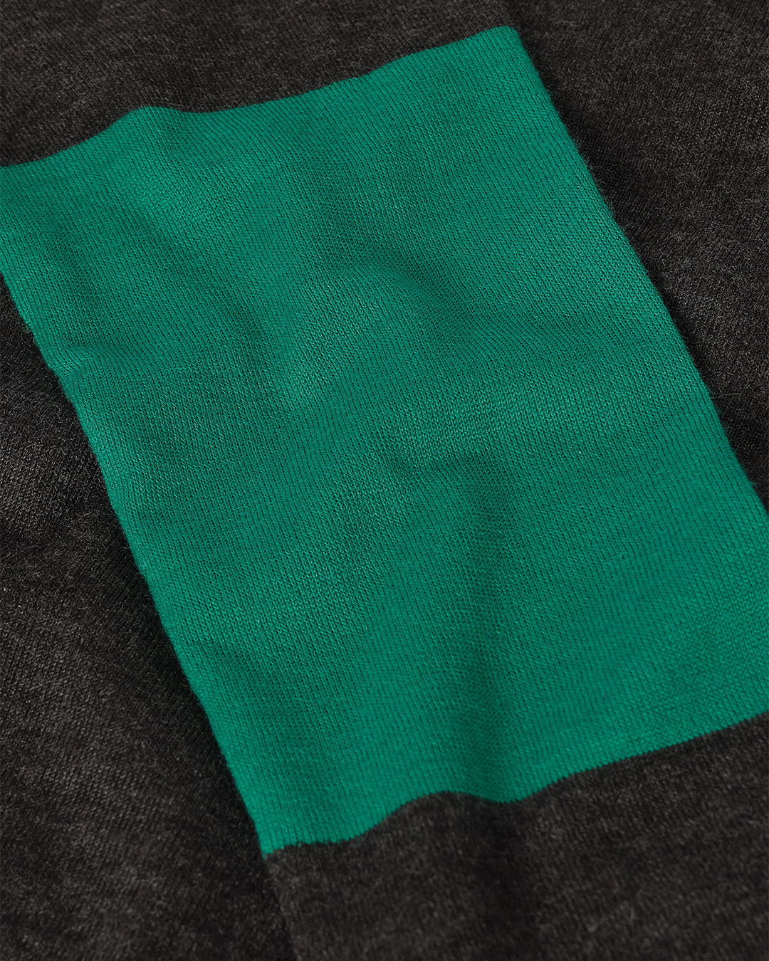 Euna Grey & Green Superfine Cashmere T-Shirt