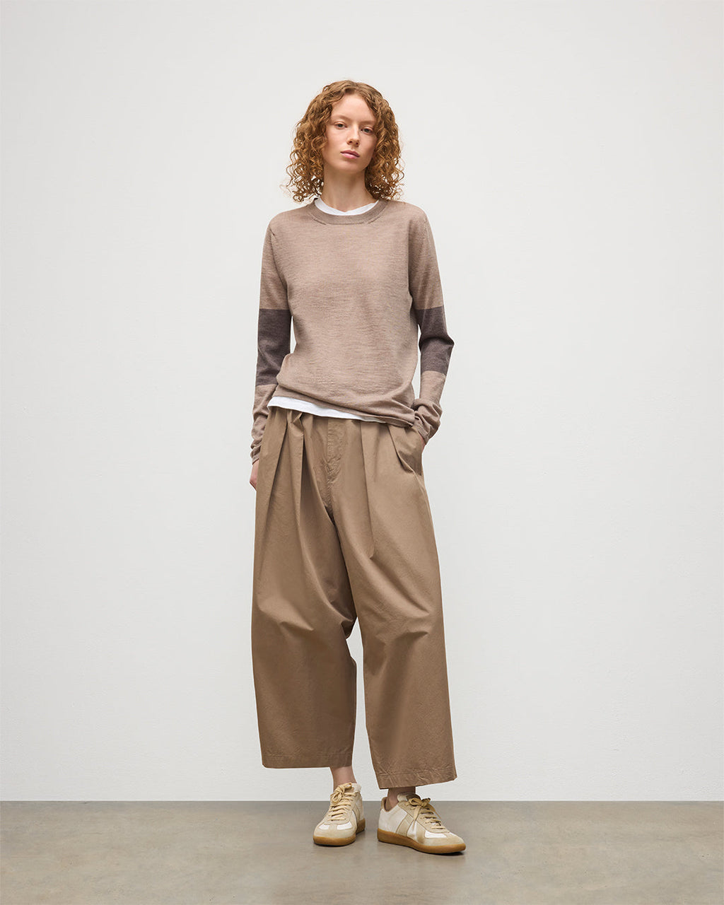 Euna Brown Superfine Cashmere T-Shirt