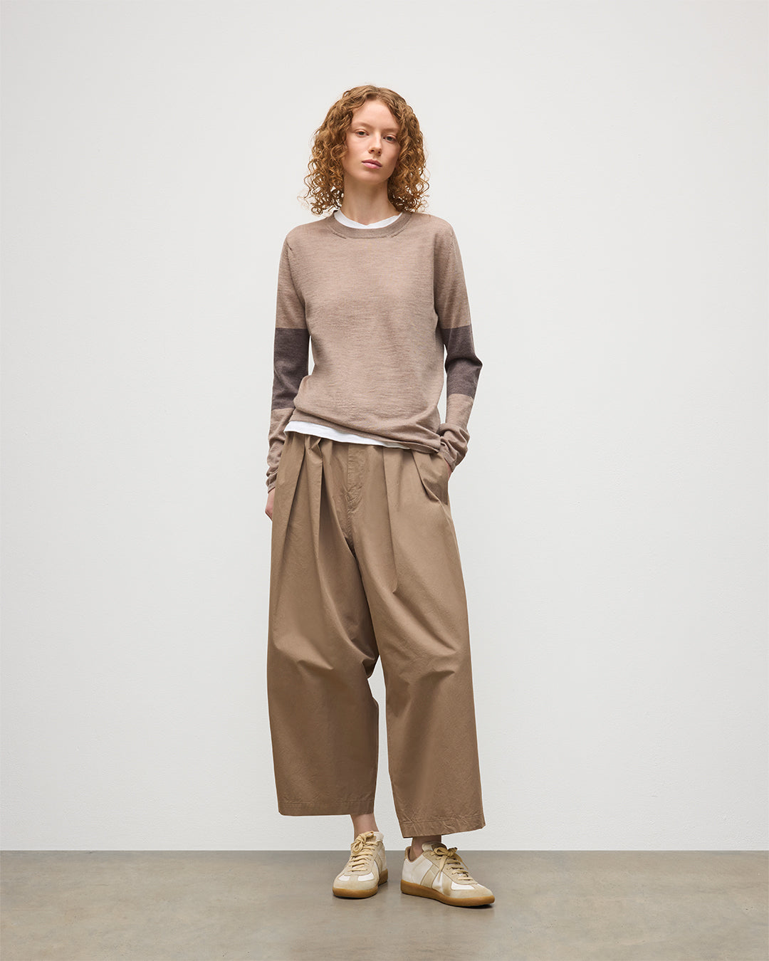 Euna Brown Superfine Cashmere T-Shirt