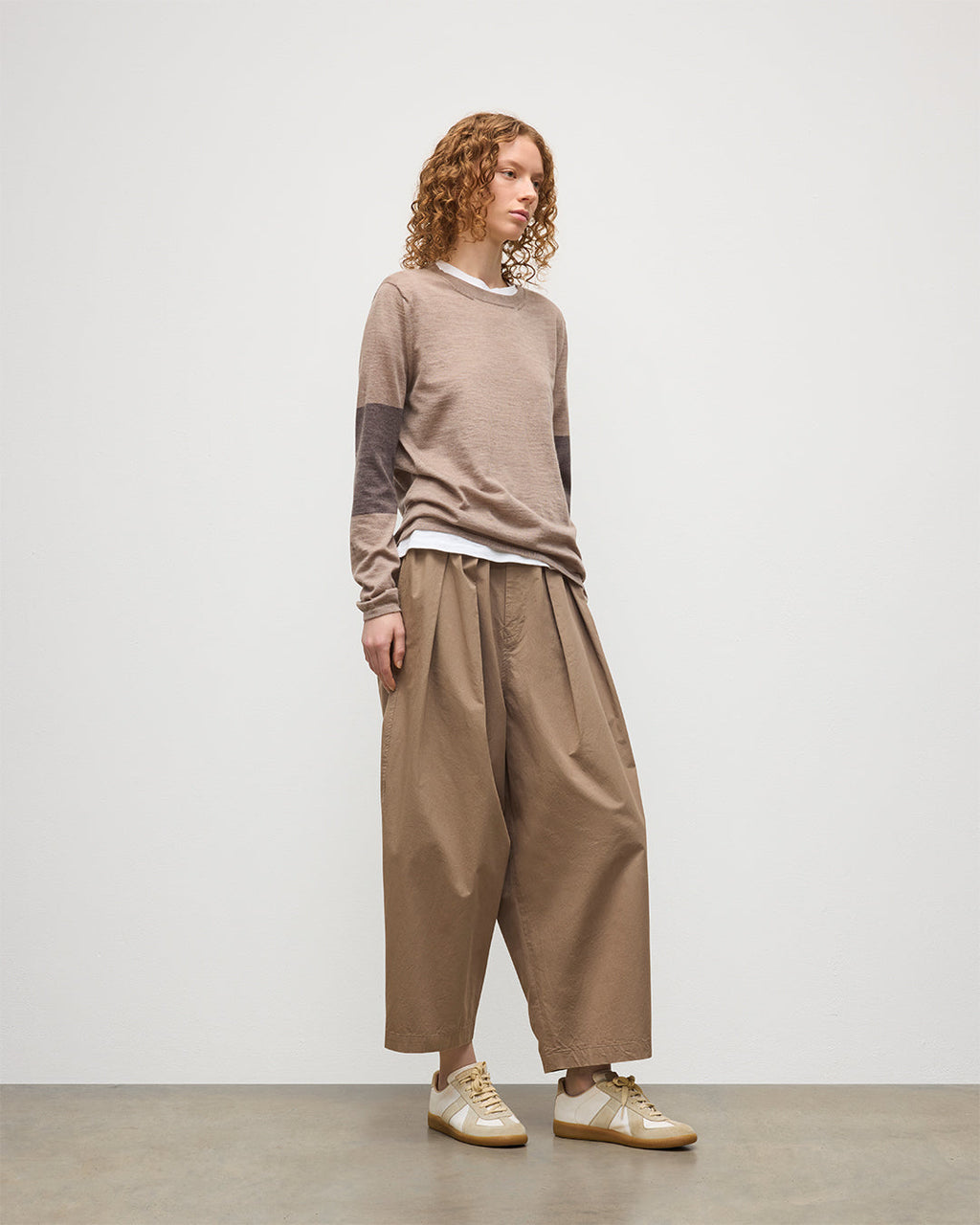 Euna Brown Superfine Cashmere T-Shirt