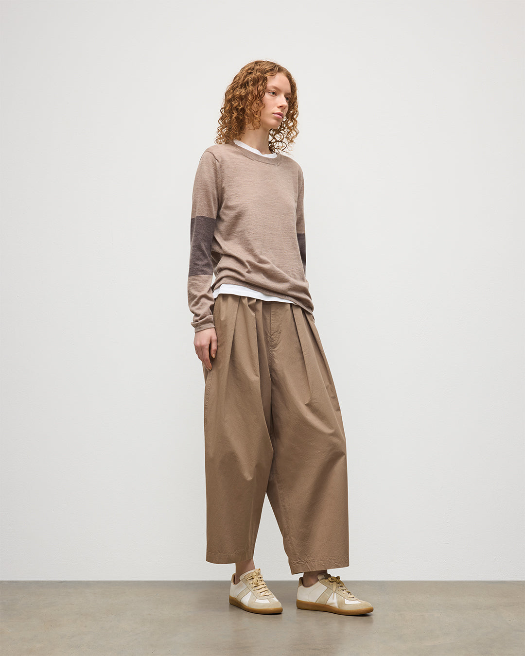 Euna Brown Superfine Cashmere T-Shirt