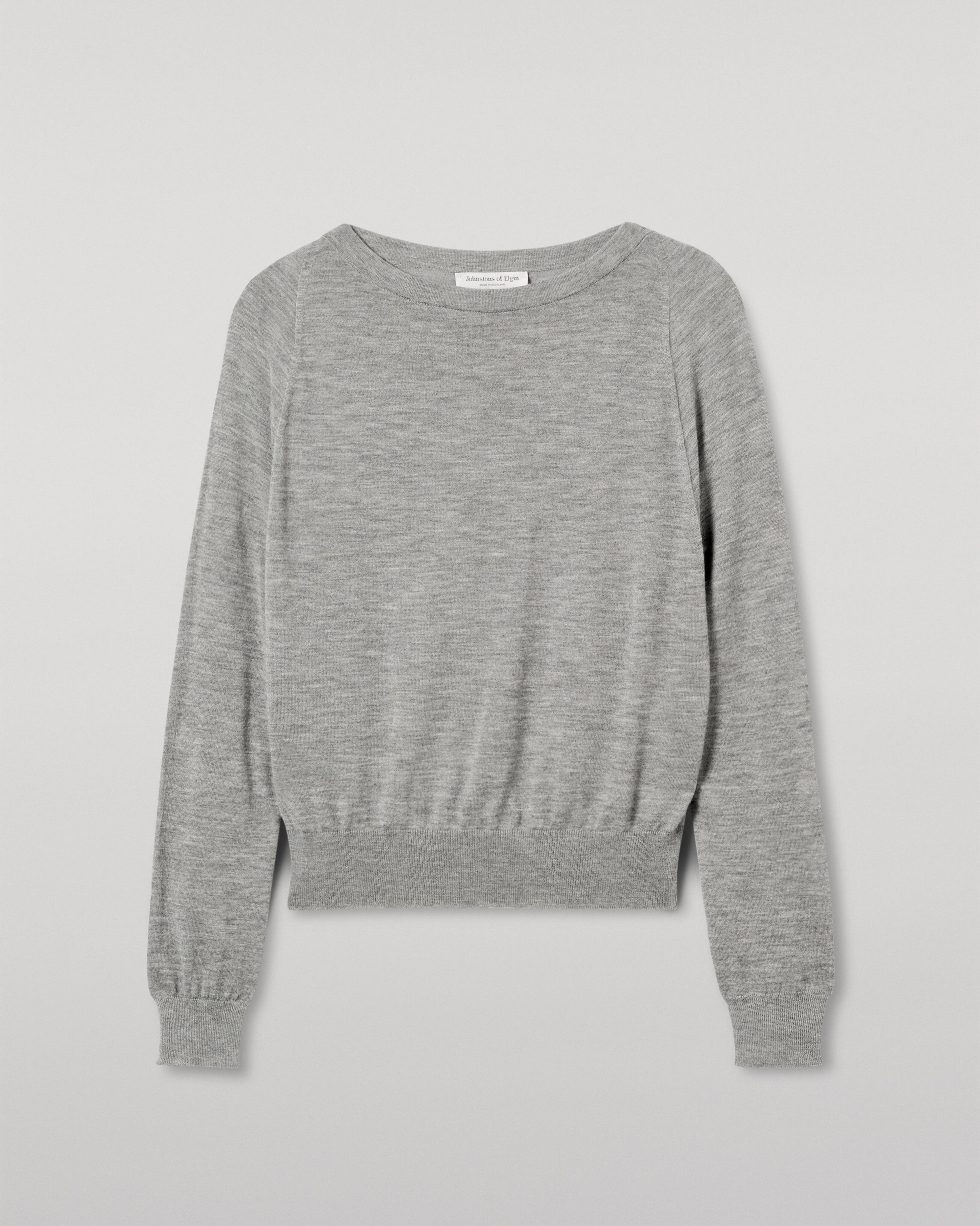 Finola Grey Superfine Cashmere Jumper