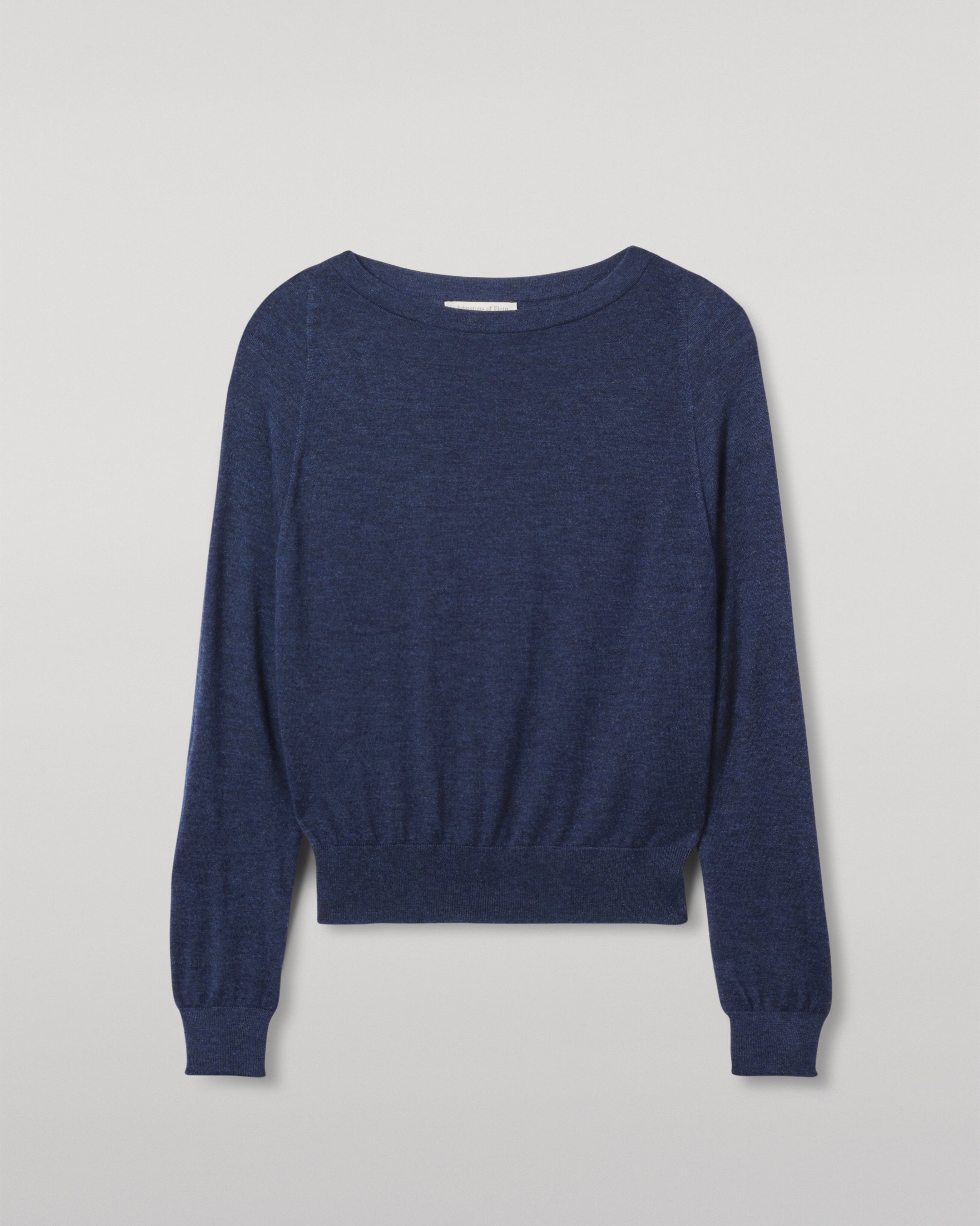 Finola Navy Superfine Cashmere Jumper