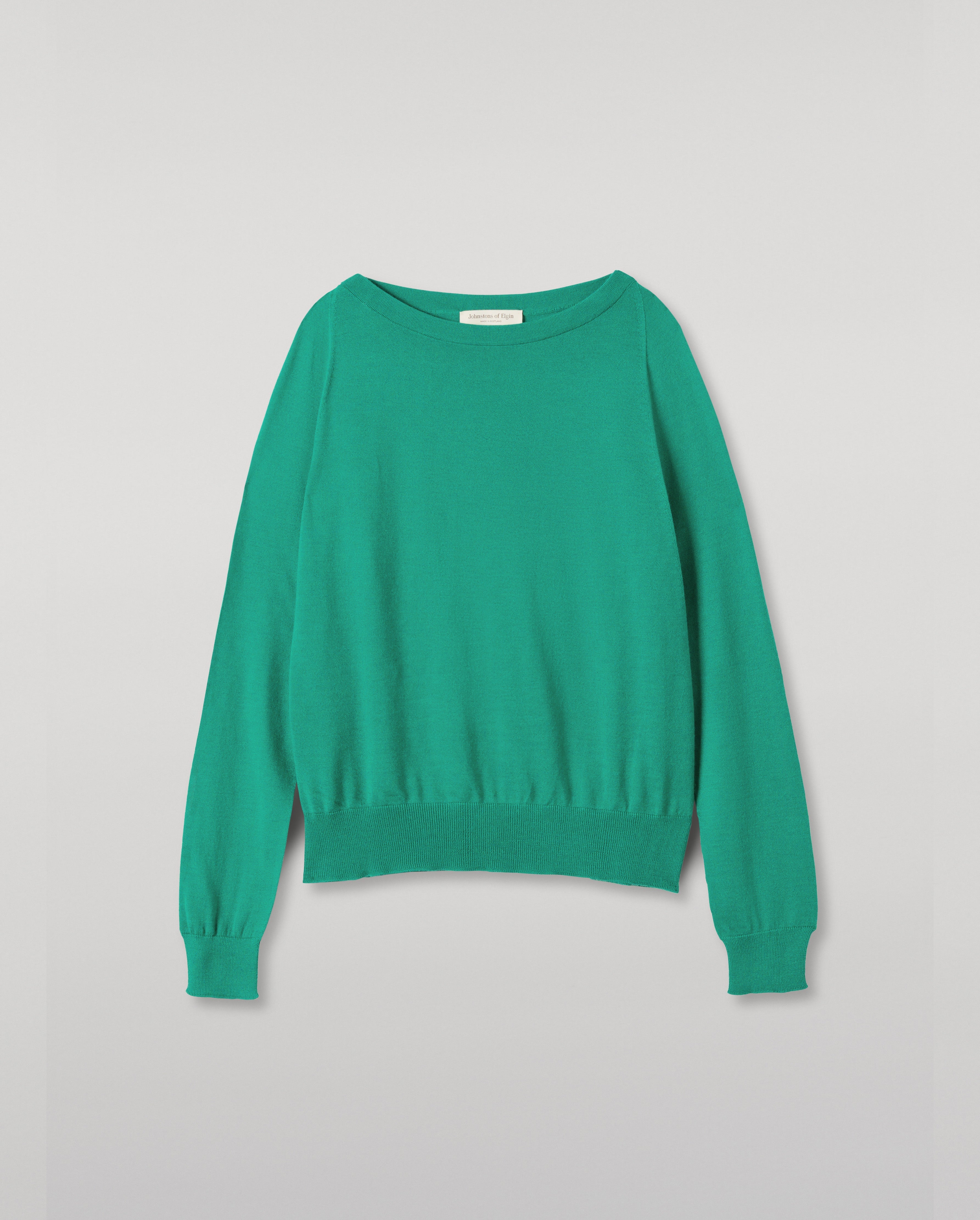 Finola Bright Green Superfine Cashmere Jumper