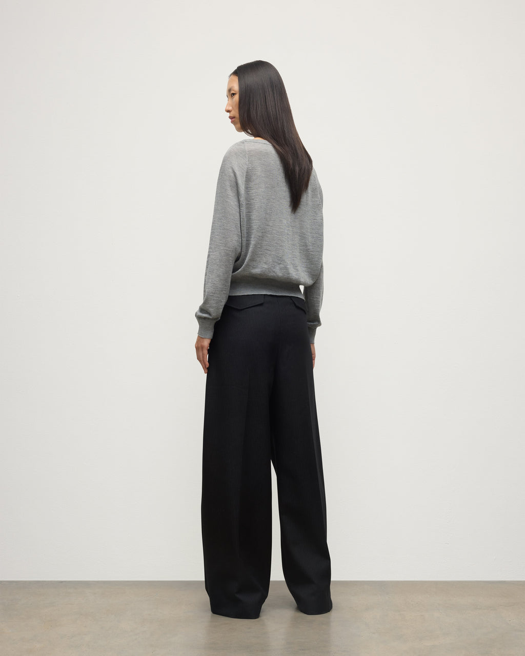Finola Grey Superfine Cashmere Jumper