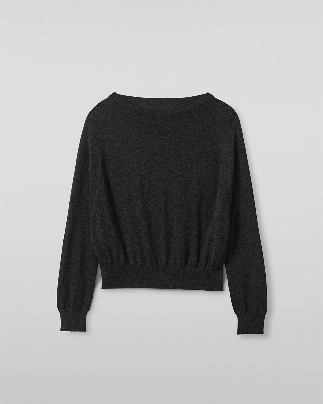 Finola Dark Grey Superfine Cashmere Jumper