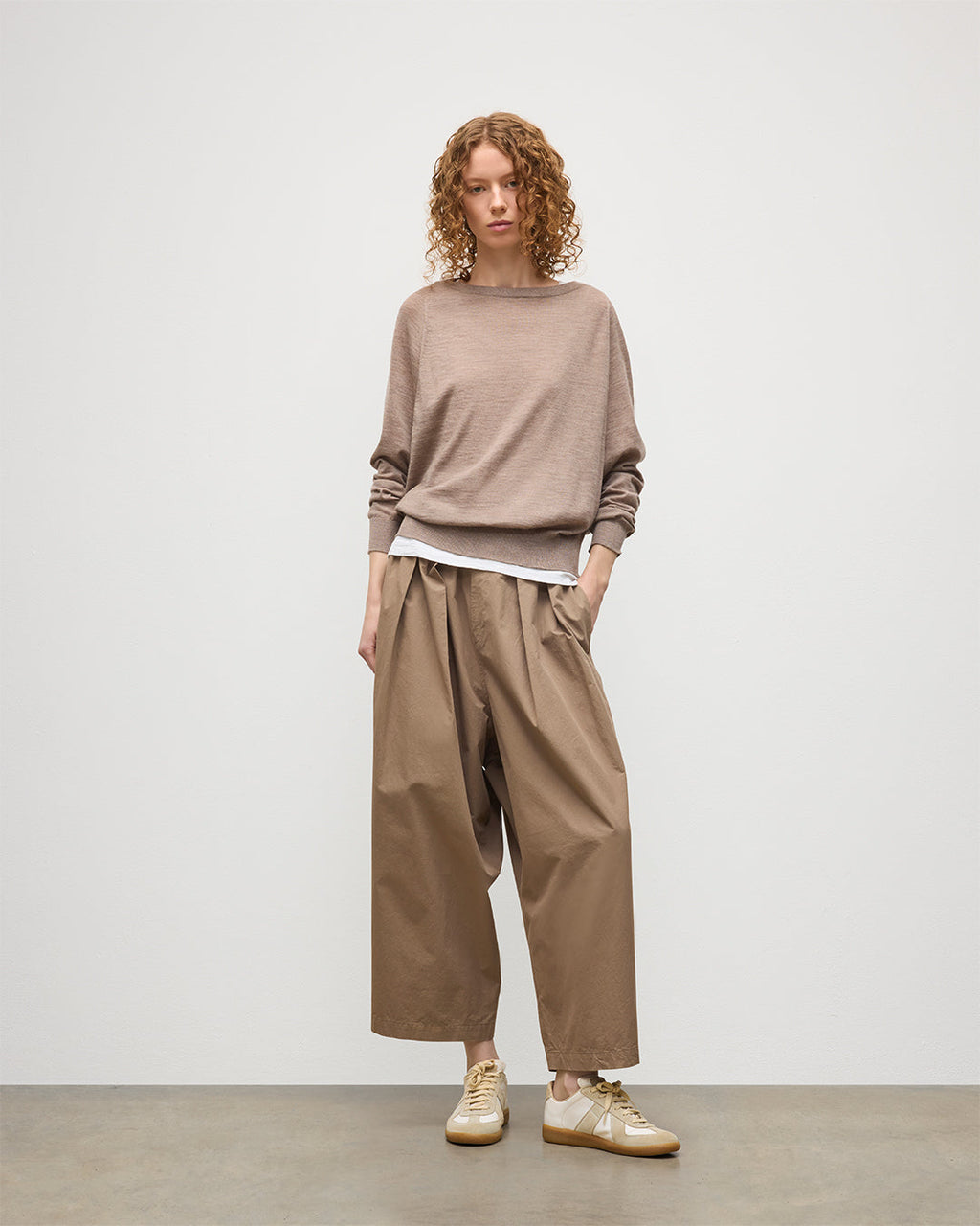 Finola Light Brown Superfine Cashmere Jumper